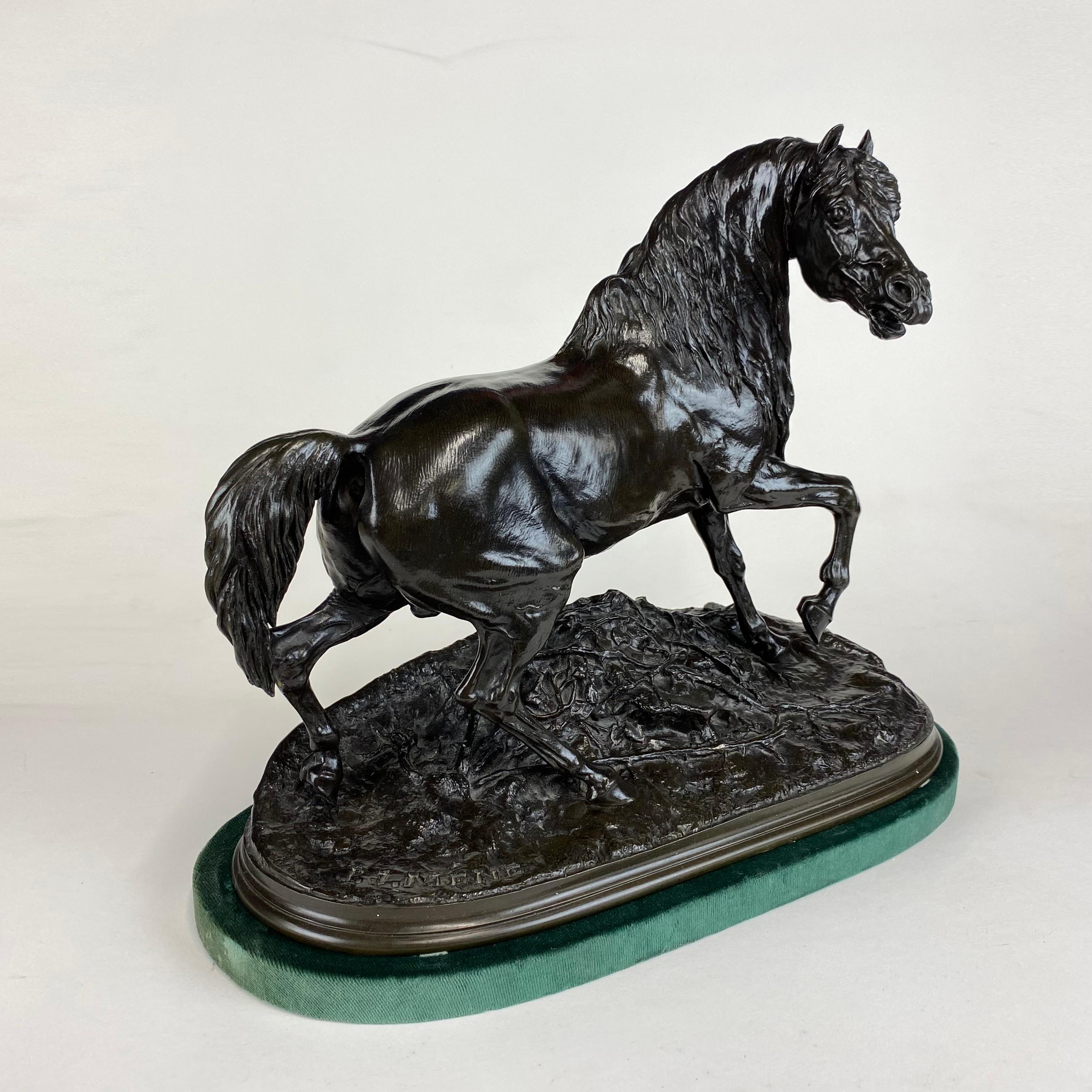 Vittoriano Cavallo in bronzo di Mêne intitolato Cheval Libre in vendita