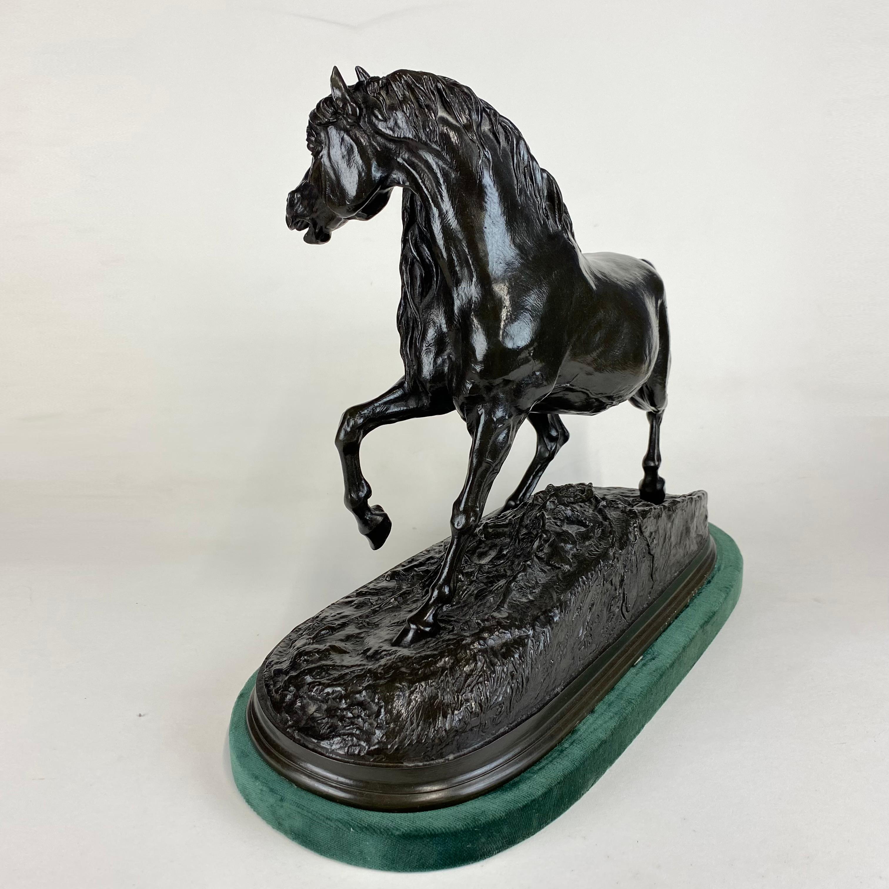Calco Cavallo in bronzo di Mêne intitolato Cheval Libre in vendita