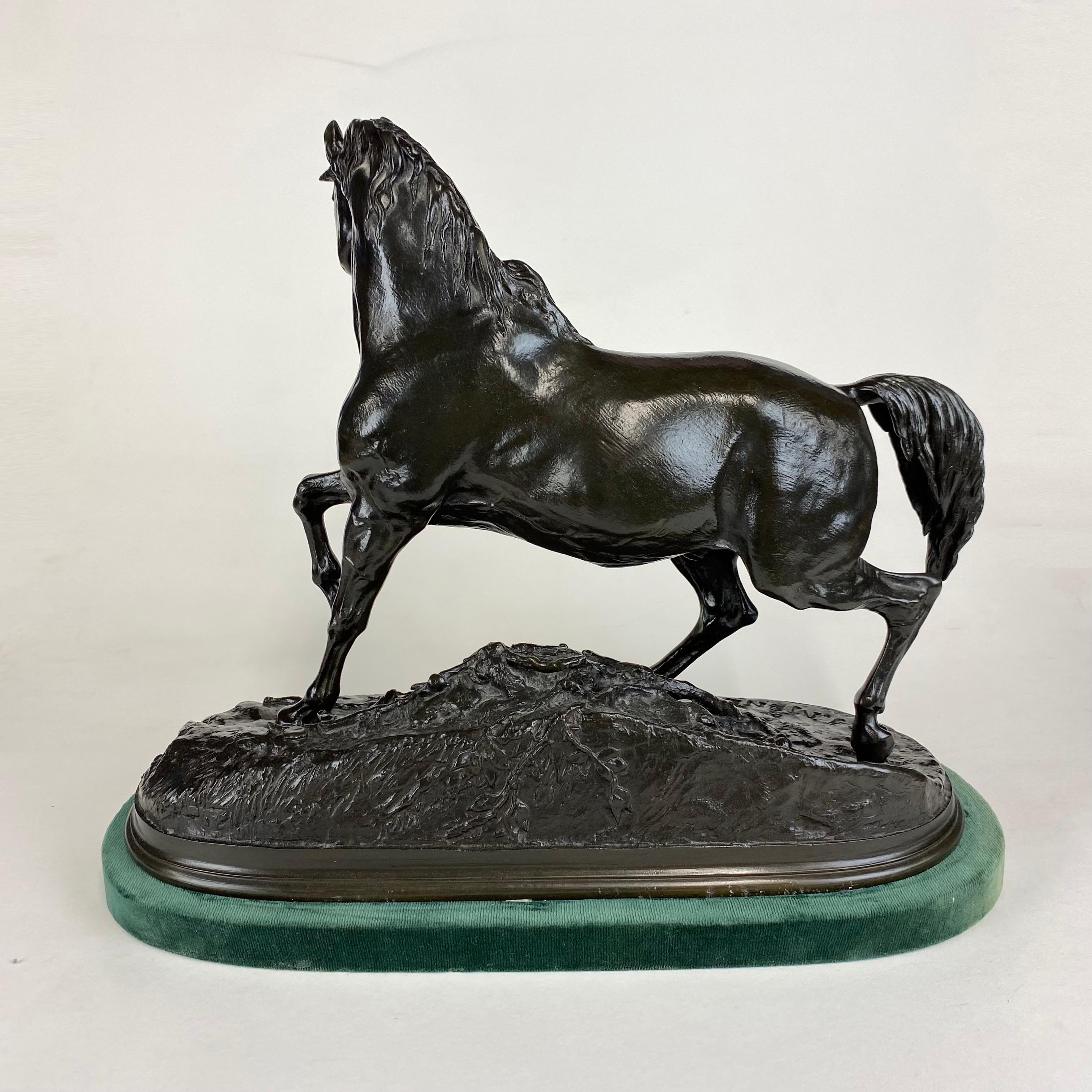 Cavallo in bronzo di Mêne intitolato Cheval Libre In condizioni buone in vendita a Folkestone, GB