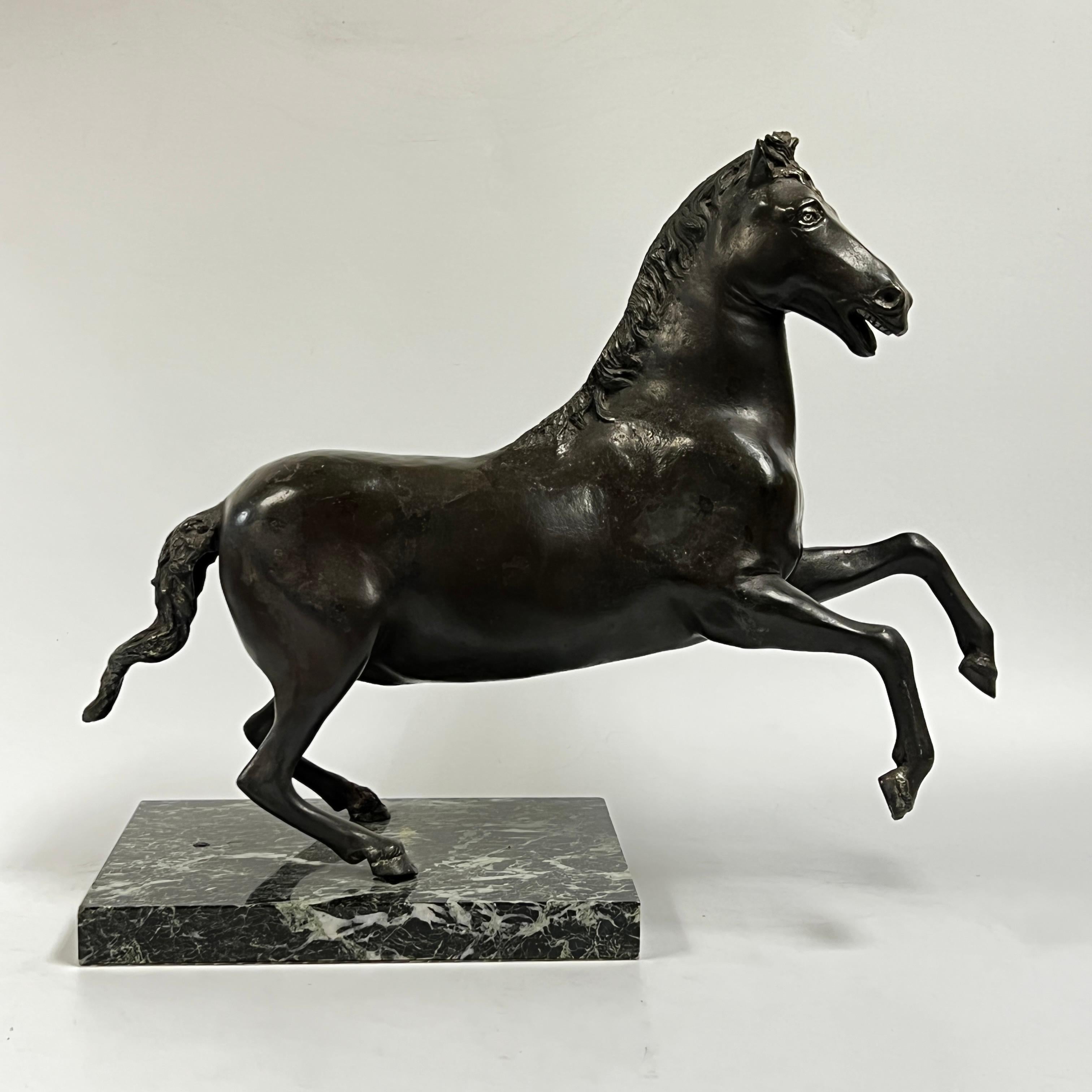 Early 20th Century Bronze Horse Figurine After the Ancient Roman