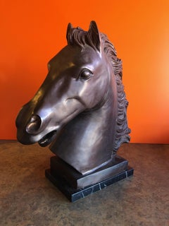 Bronze Horse Head Bust by Phillips