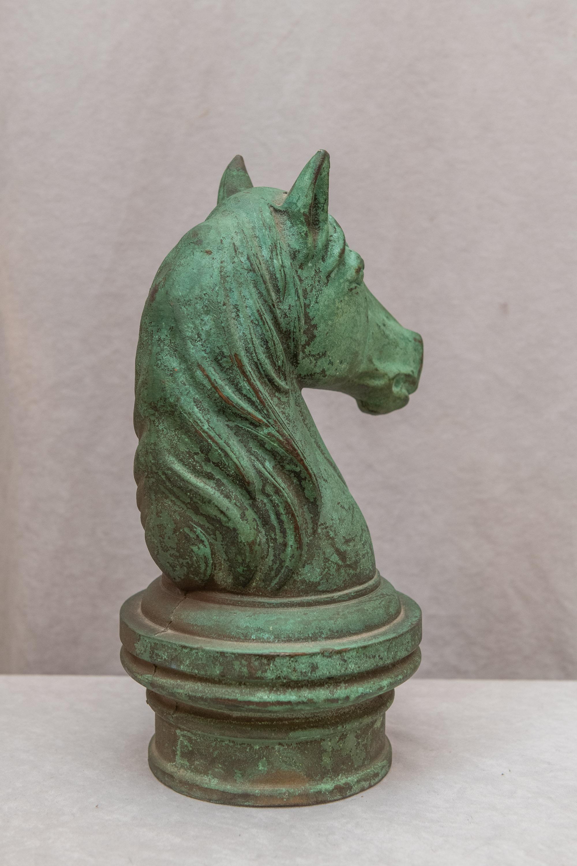 Bronze-Pferdenkopf aus dem Palace Hotel San Francisco (amerikanisch)