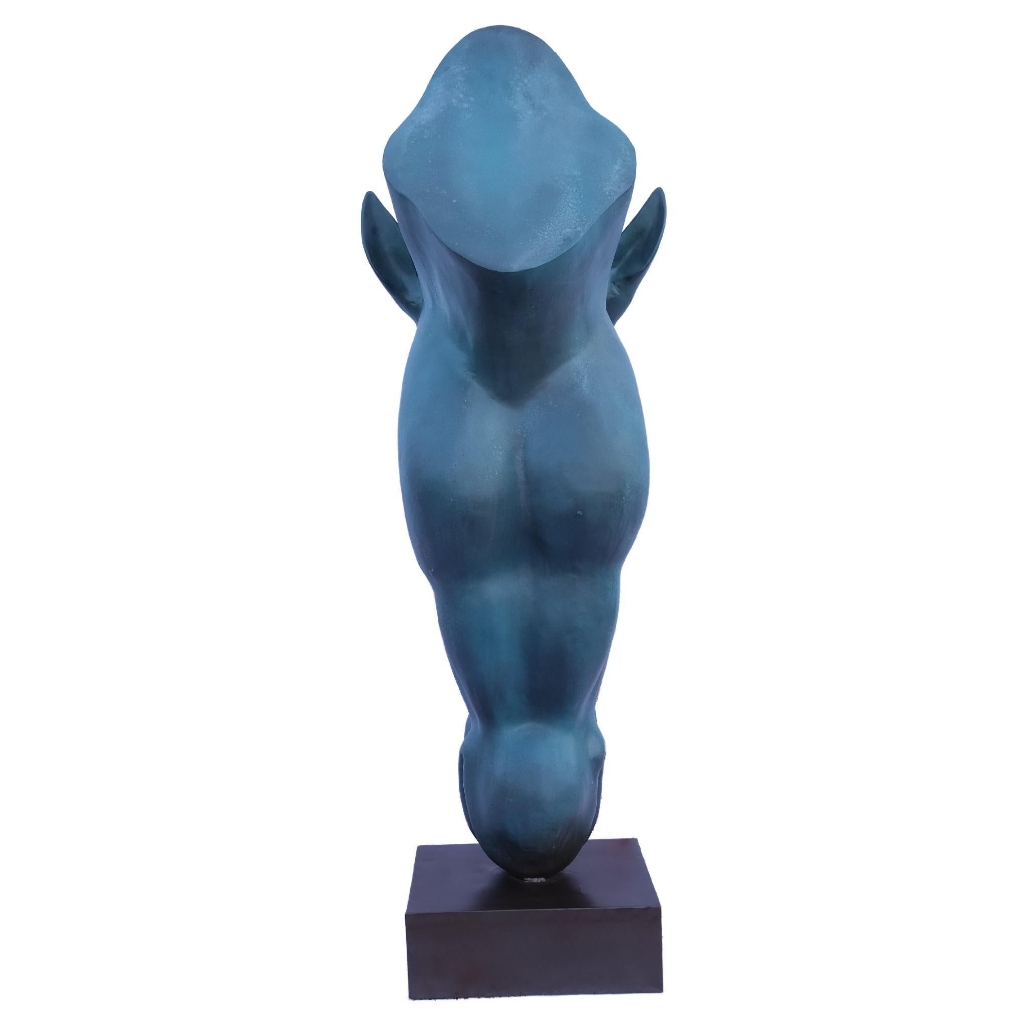 still water horse head statue