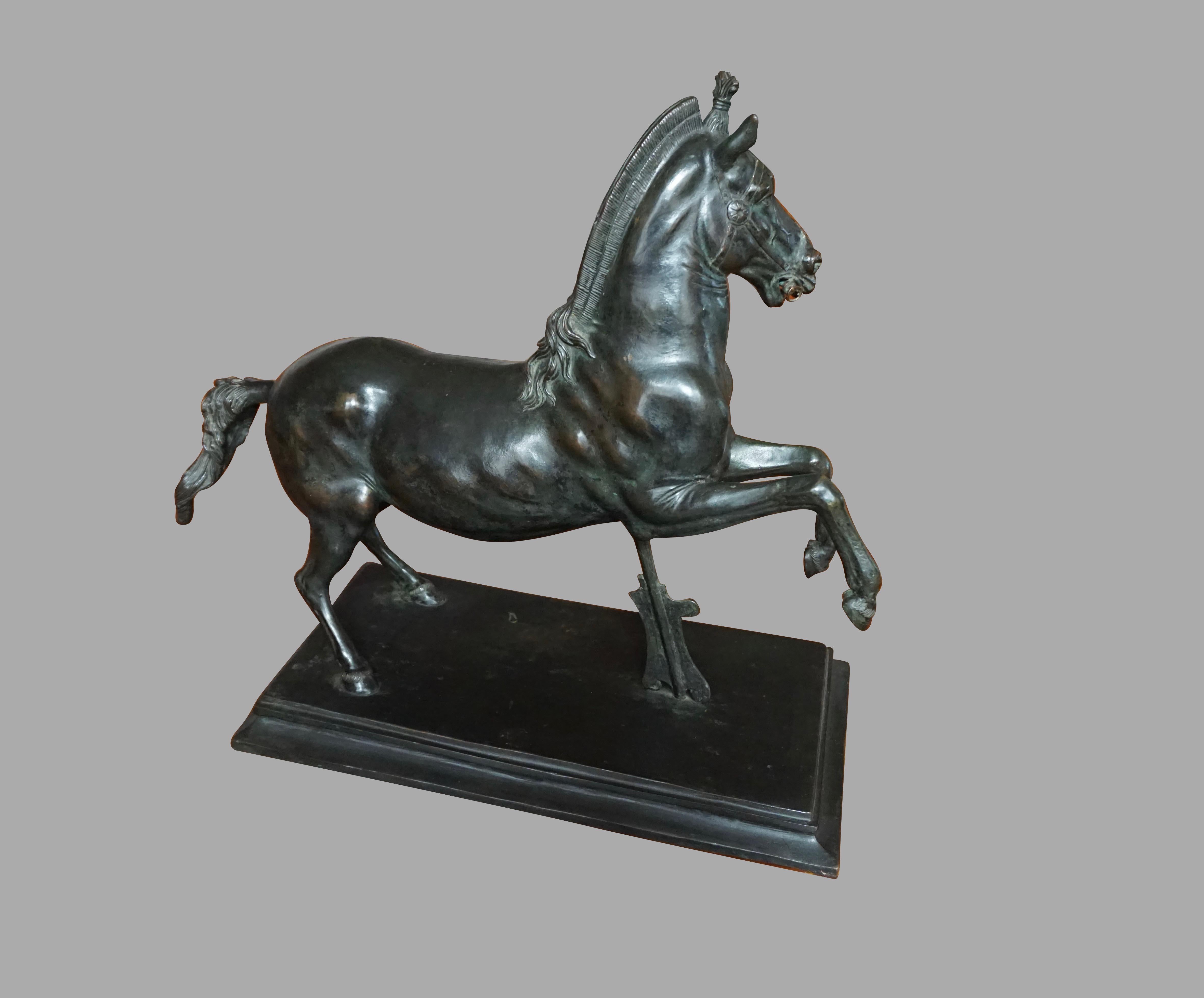 Bronze Horse in the Renaissance Manner In Good Condition In San Francisco, CA