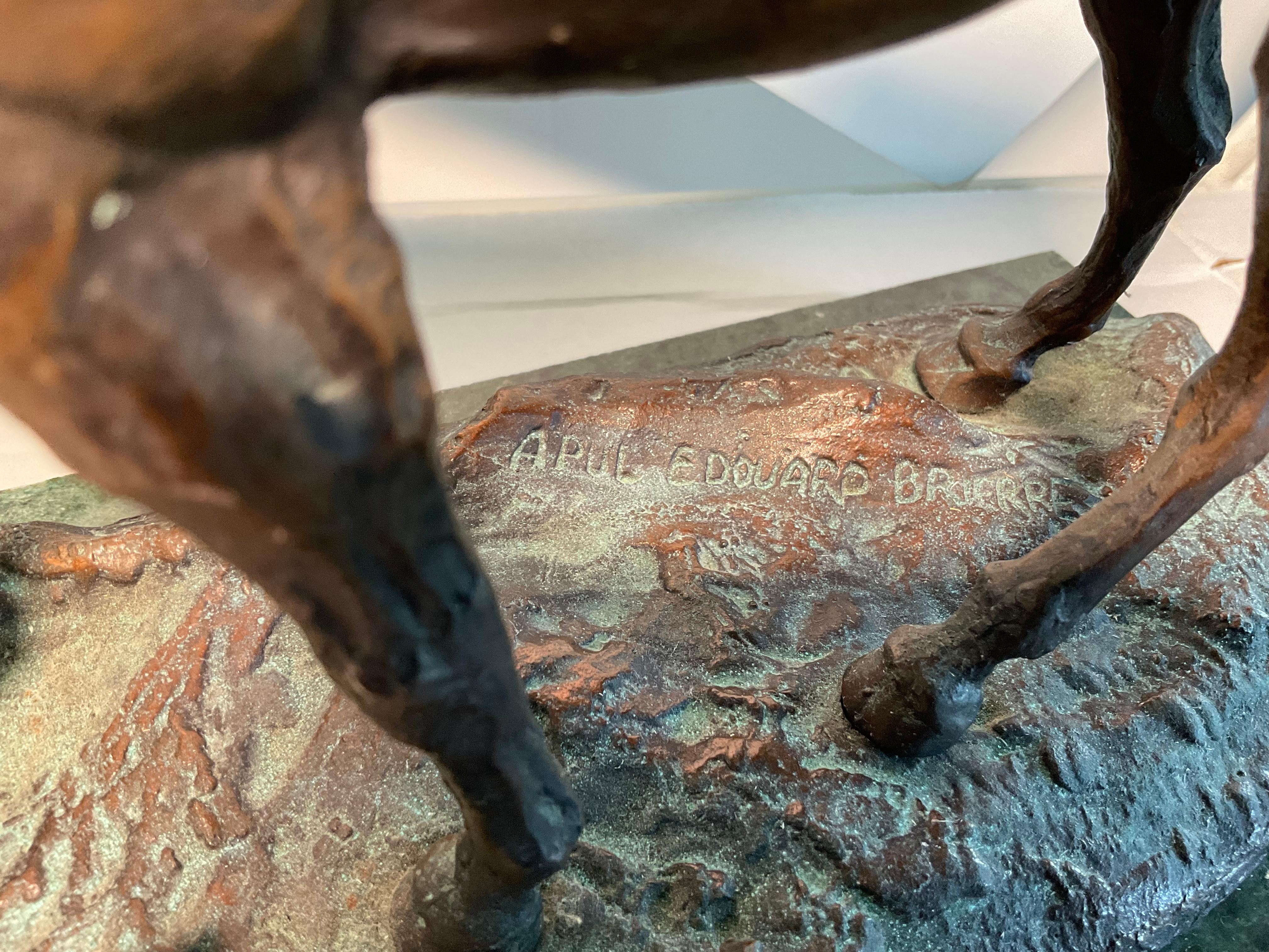 Bronze Horse Sculpture After Paul Edouard Delabrierre 4