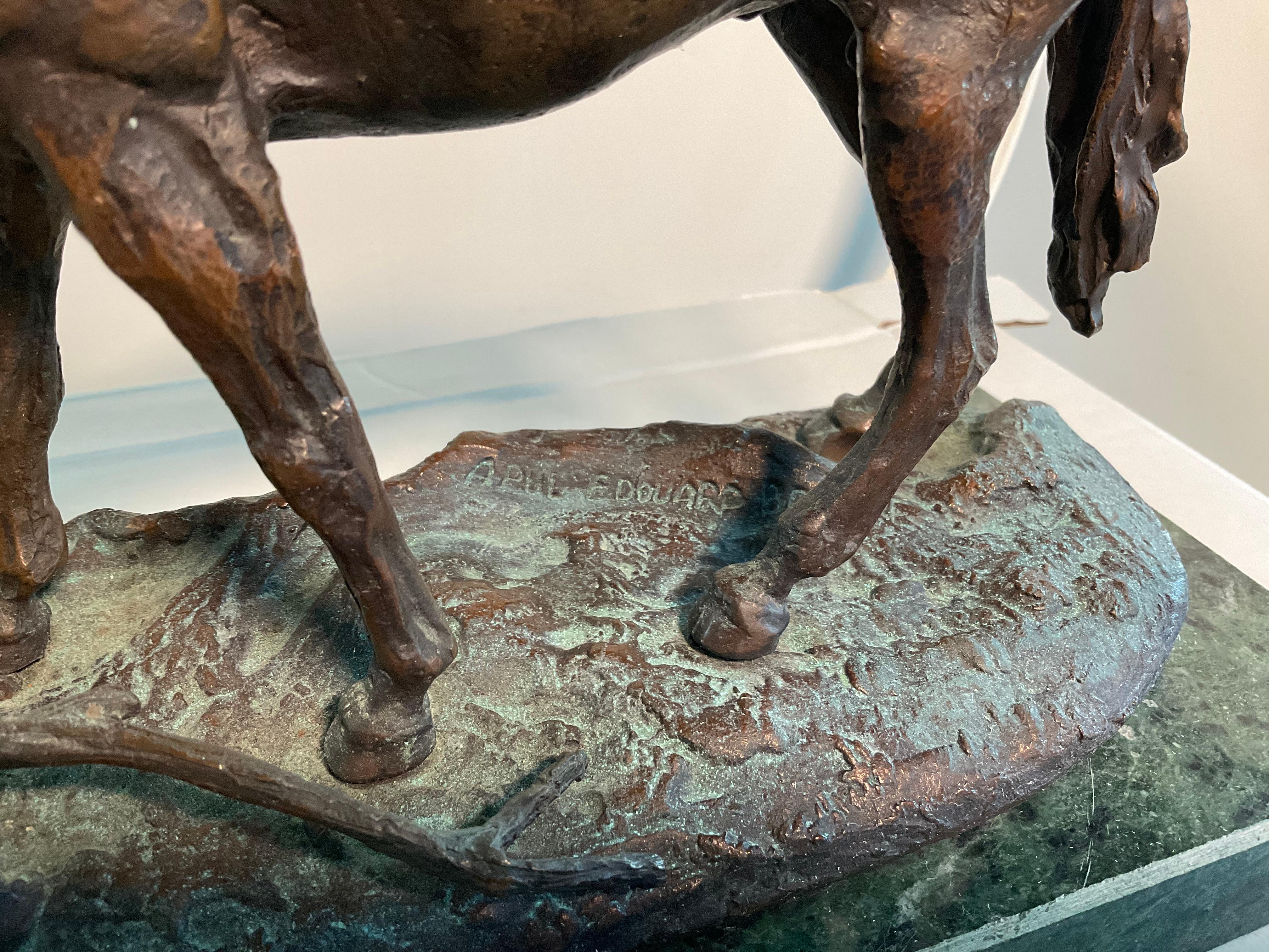 Bronze Horse Sculpture After Paul Edouard Delabrierre 5