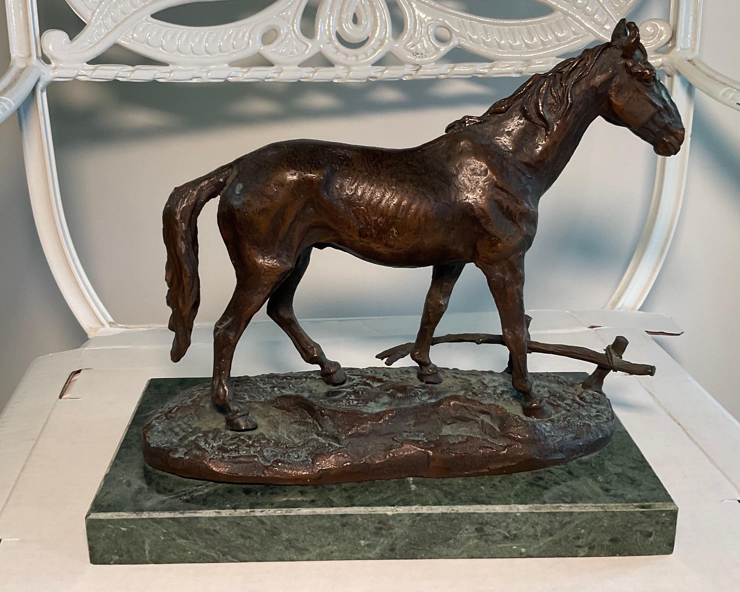Bronze Horse Sculpture After Paul Edouard Delabrierre 6