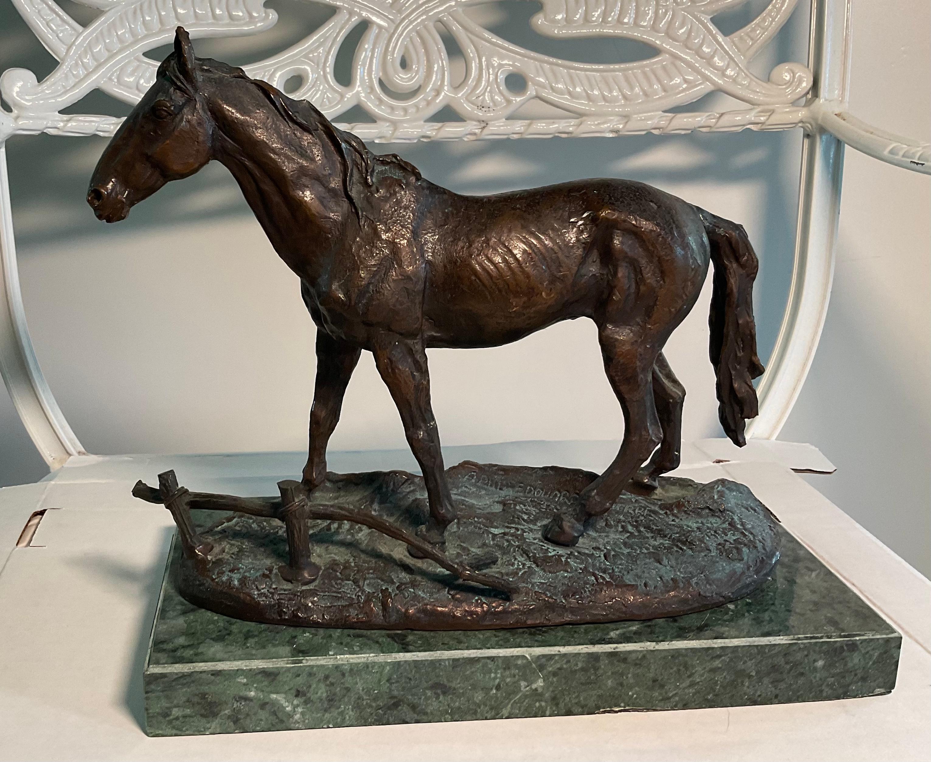 Bronze Horse Sculpture After Paul Edouard Delabrierre 7