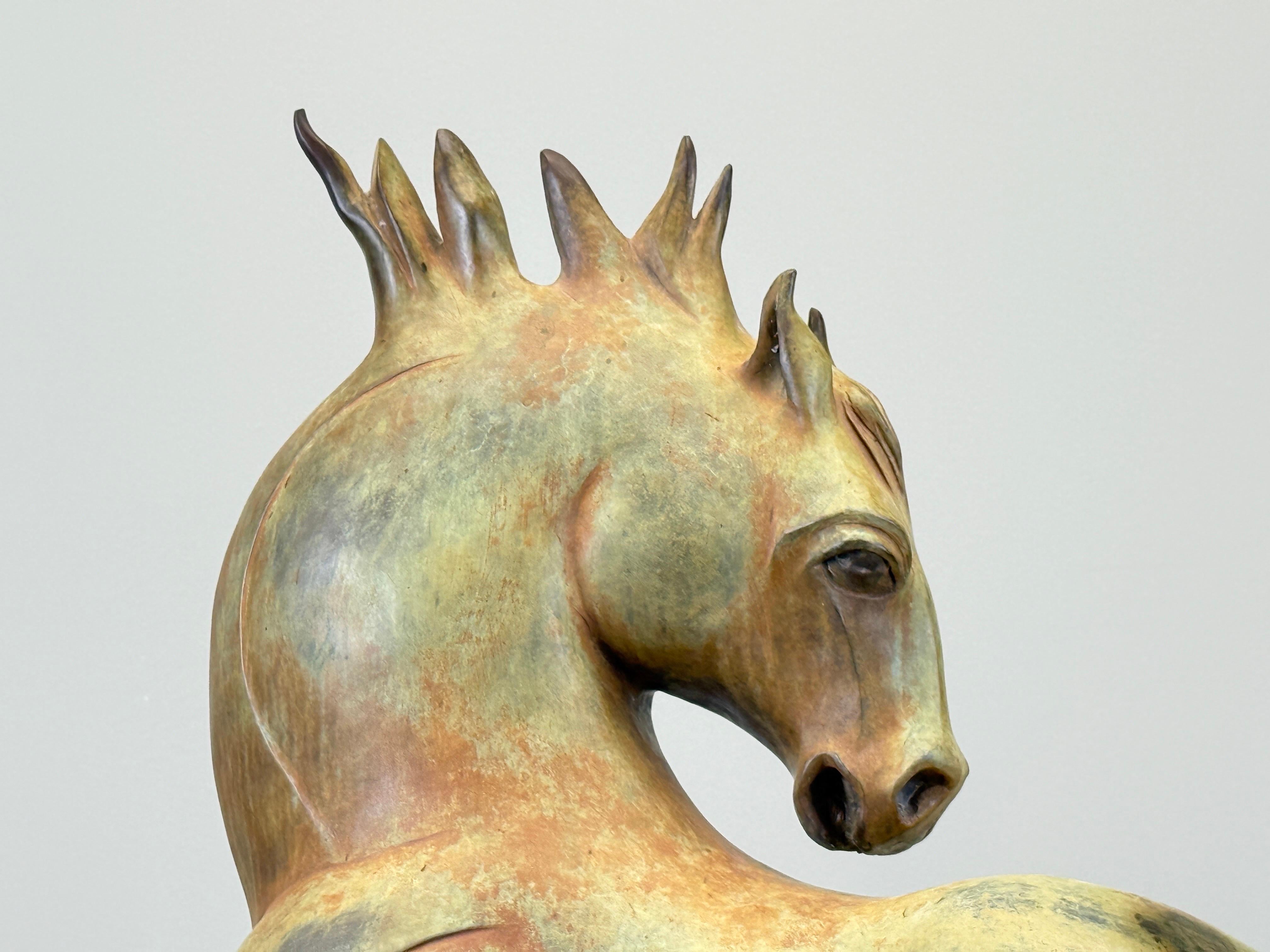 Scultura di cavallo in bronzo di Barbara Beretich in vendita 7