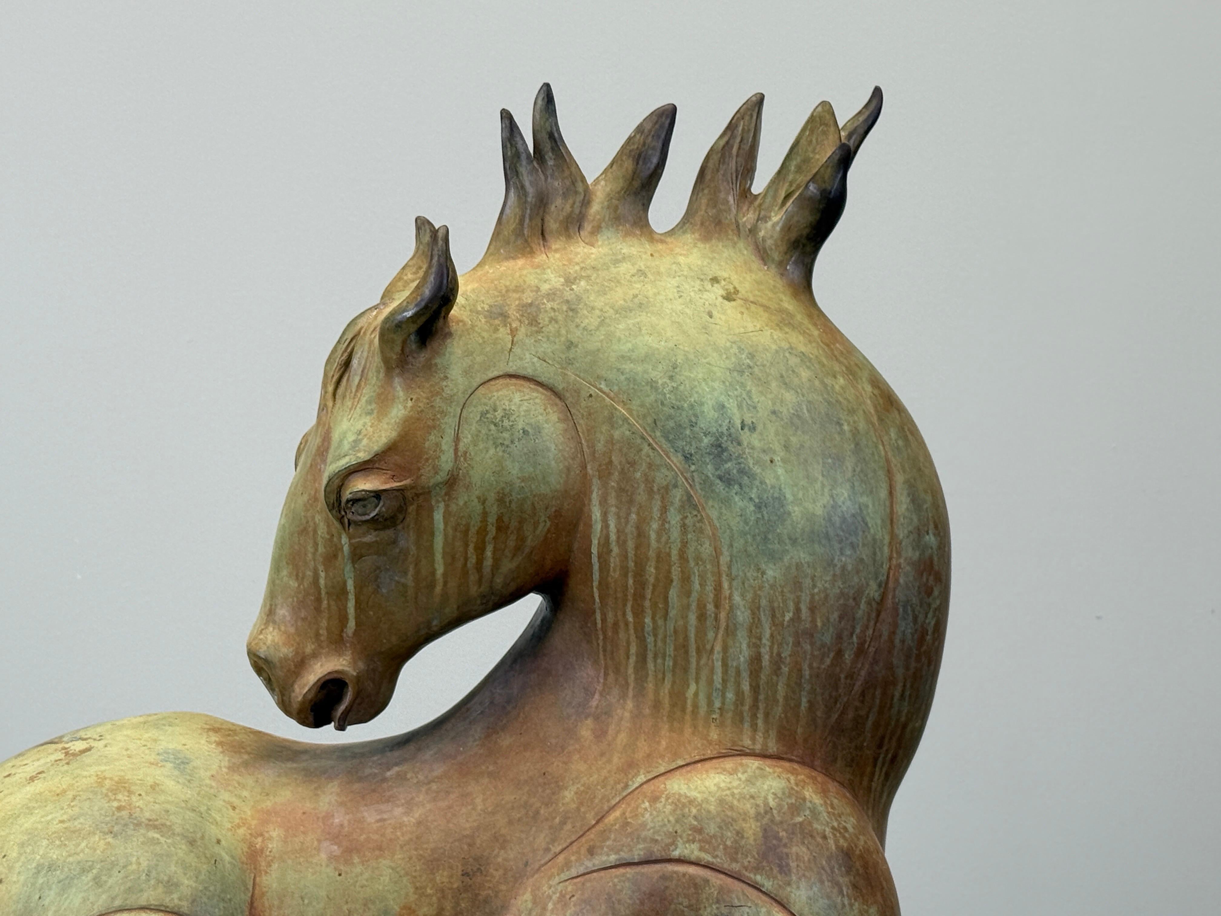 Scultura di cavallo in bronzo di Barbara Beretich in vendita 14