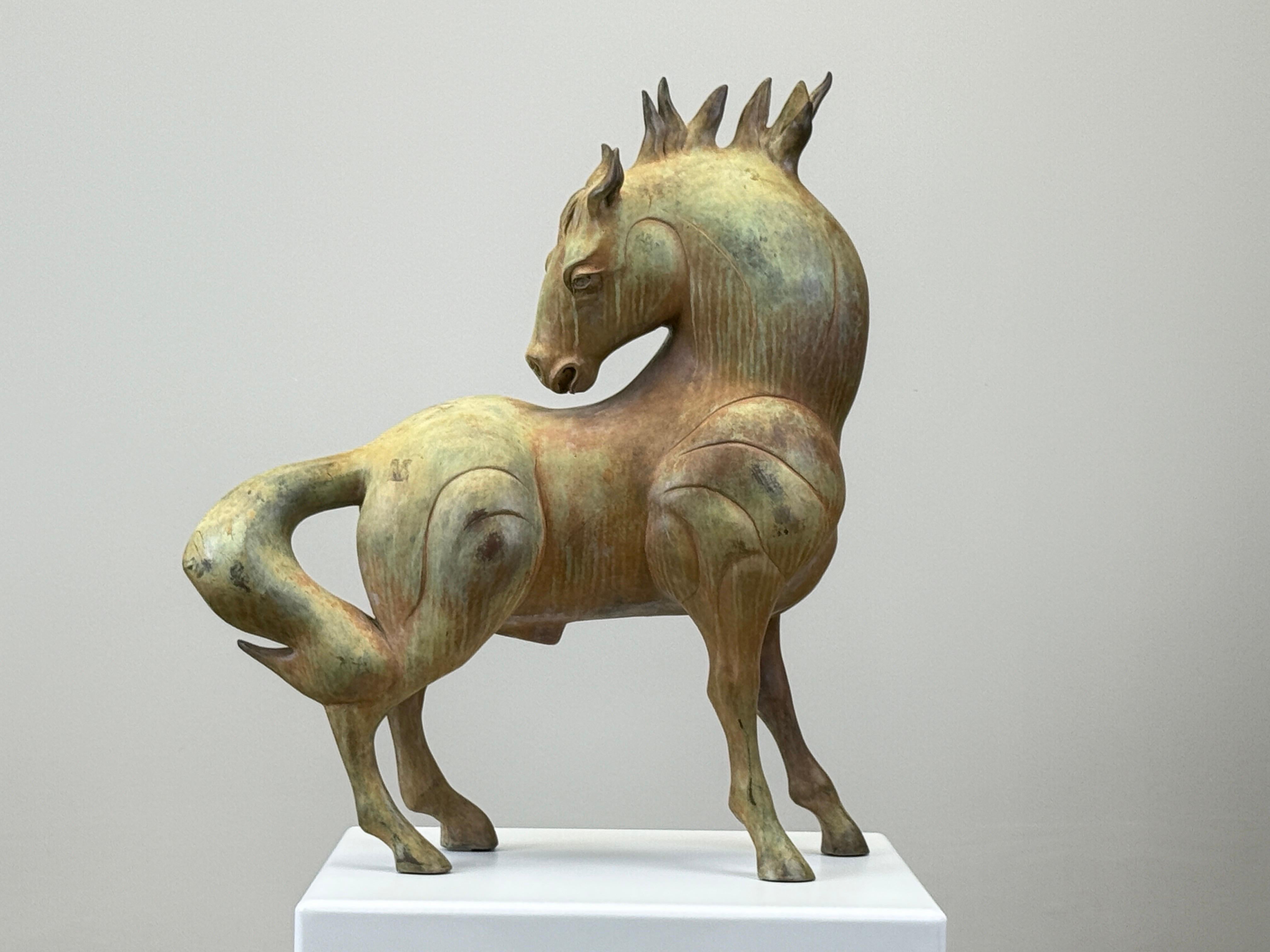 Bronzo Scultura di cavallo in bronzo di Barbara Beretich in vendita