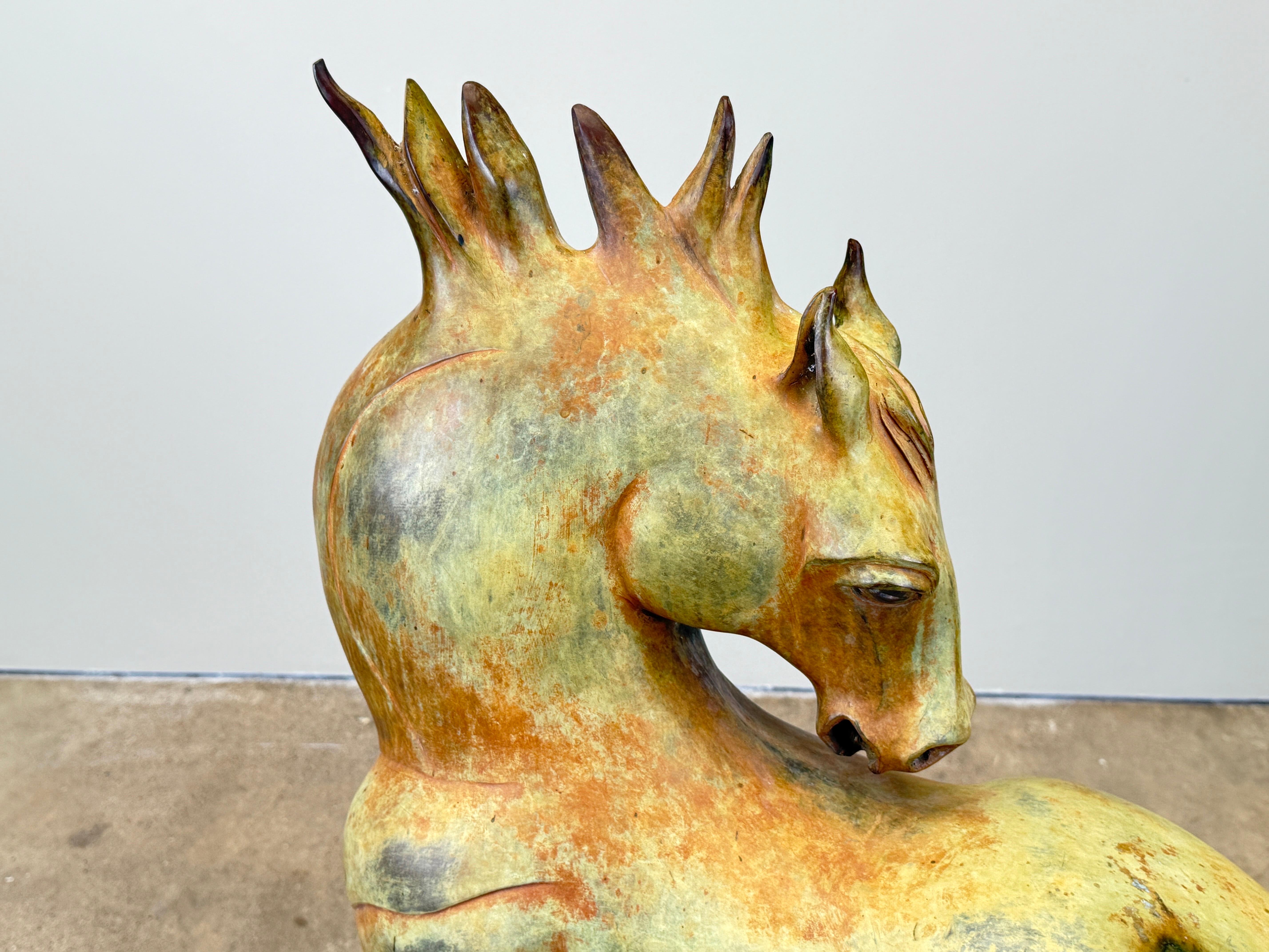 Scultura di cavallo in bronzo di Barbara Beretich in vendita 3