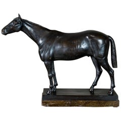 Bronze Horse Sculpture by H. Schievelkamp