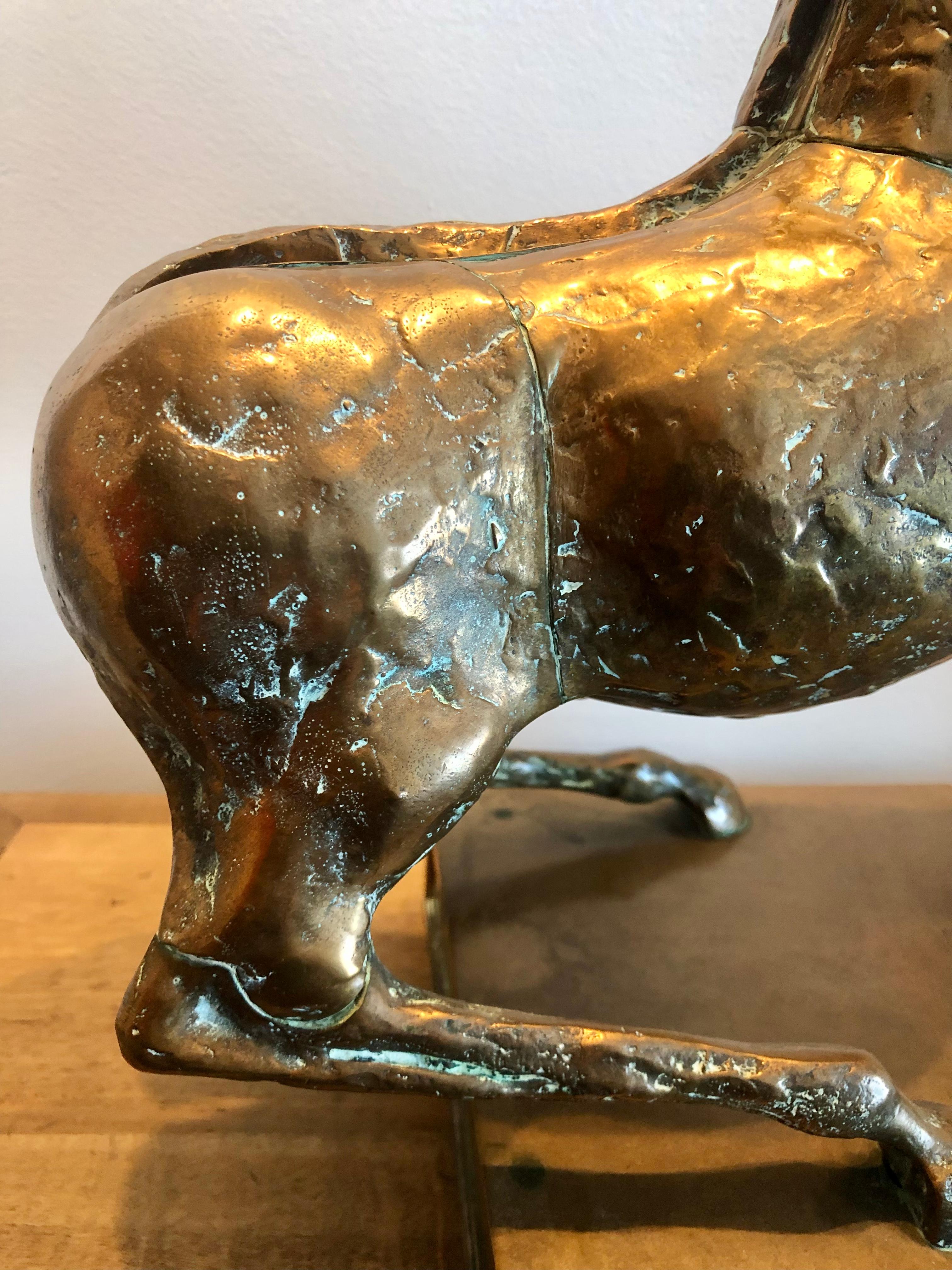 Bronze Horse Sculpture by Miguel Berrocal For Sale 3