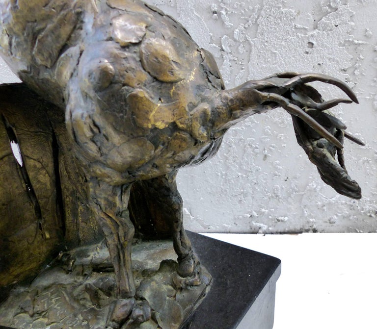 Bronze Horse Sculpture by the Mexican Artist Heriberto Jaurez For Sale