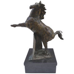 Bronze Horse Sculpture by the Mexican Artist Heriberto Jaurez