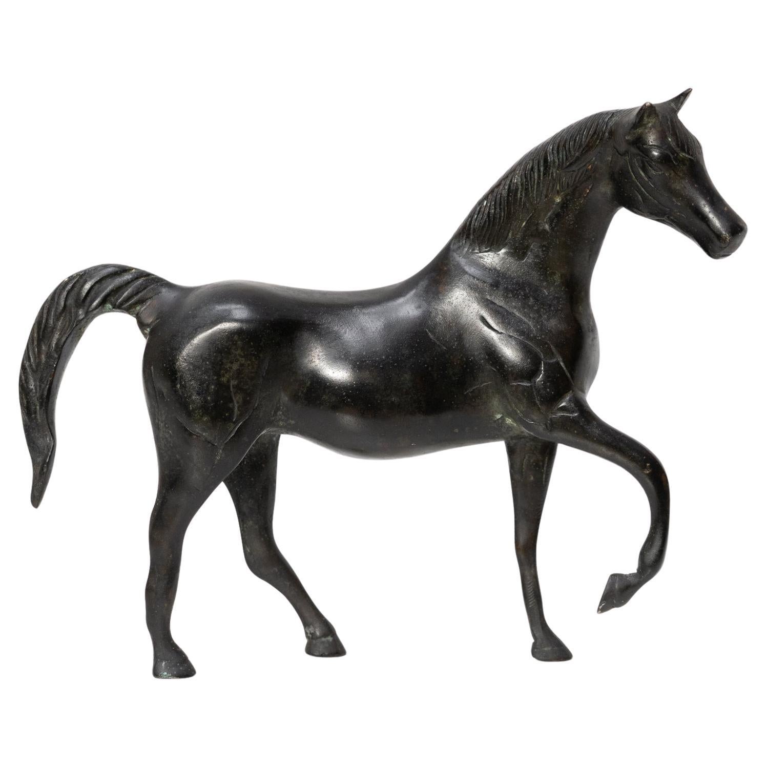 Bronze Horse Sculpture, circa 1930
