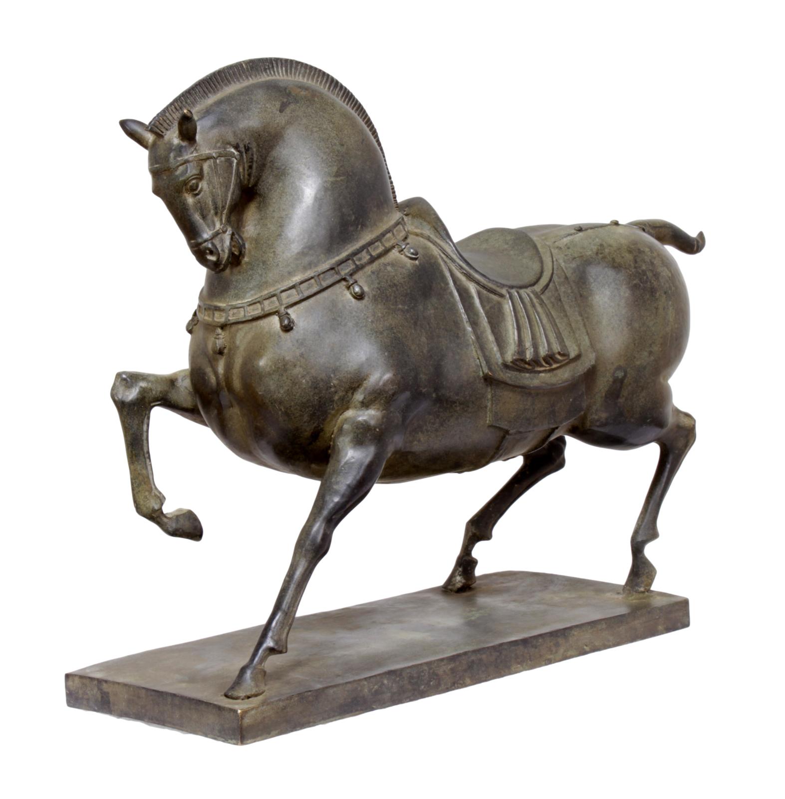 Mid-Century Modern Bronze Horse Sculpture, circa 1950 
