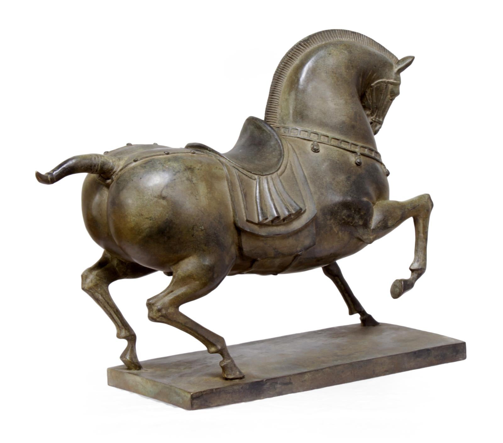 Bronze Horse Sculpture, circa 1950  1