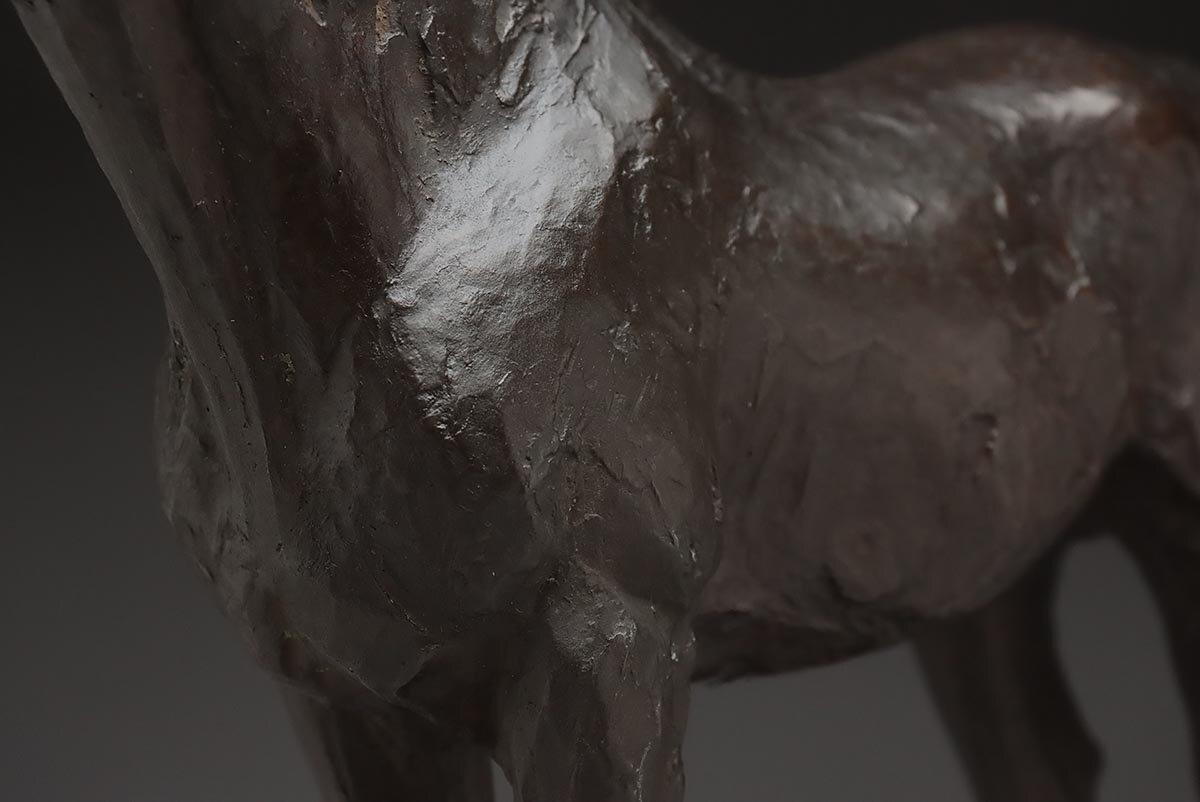 Scultura di cavallo in bronzo - Firmata Takanoshi, Giappone, 1933 in vendita 13