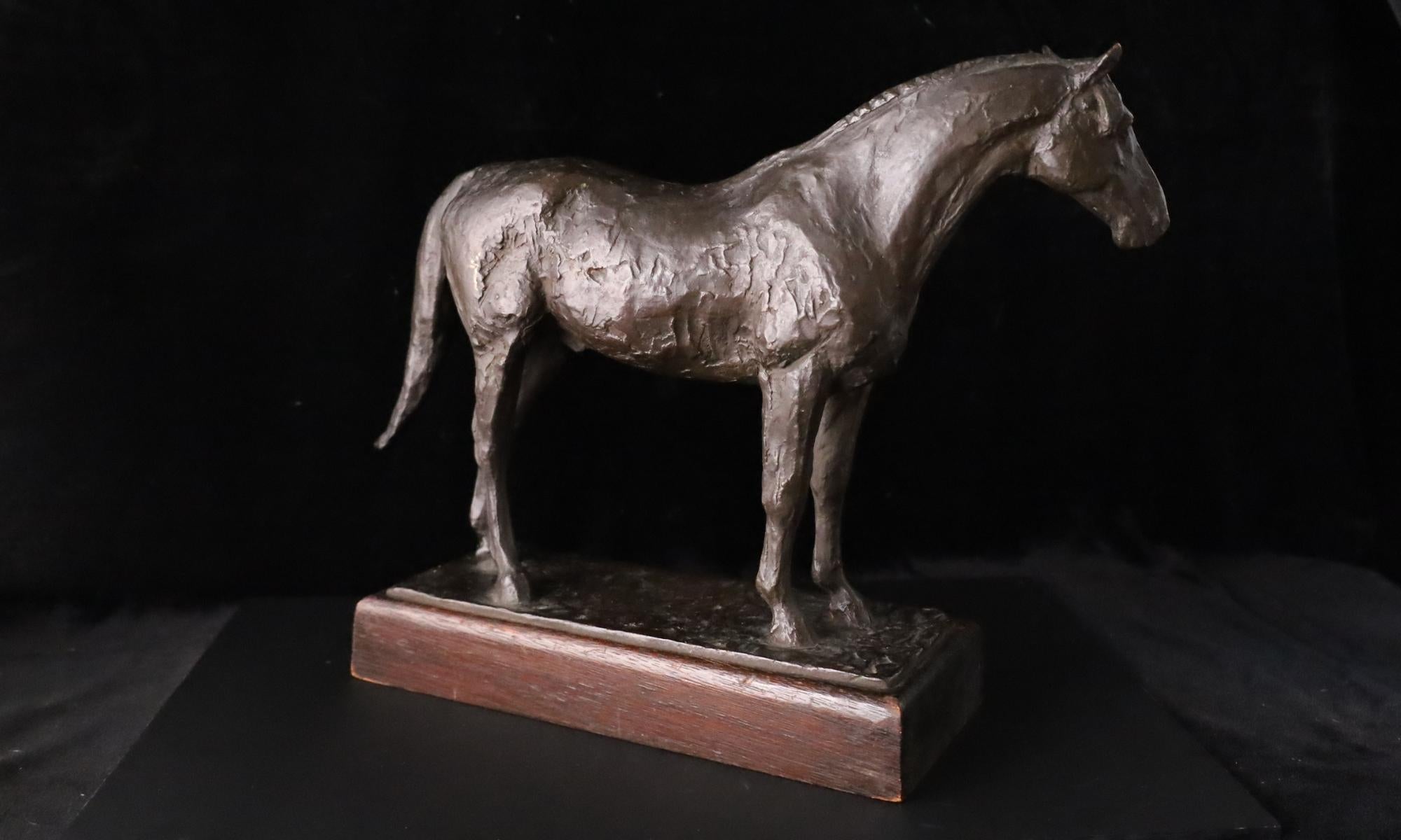Scultura di cavallo in bronzo - Firmata Takanoshi, Giappone, 1933 In condizioni buone in vendita a Fukuoka, JP
