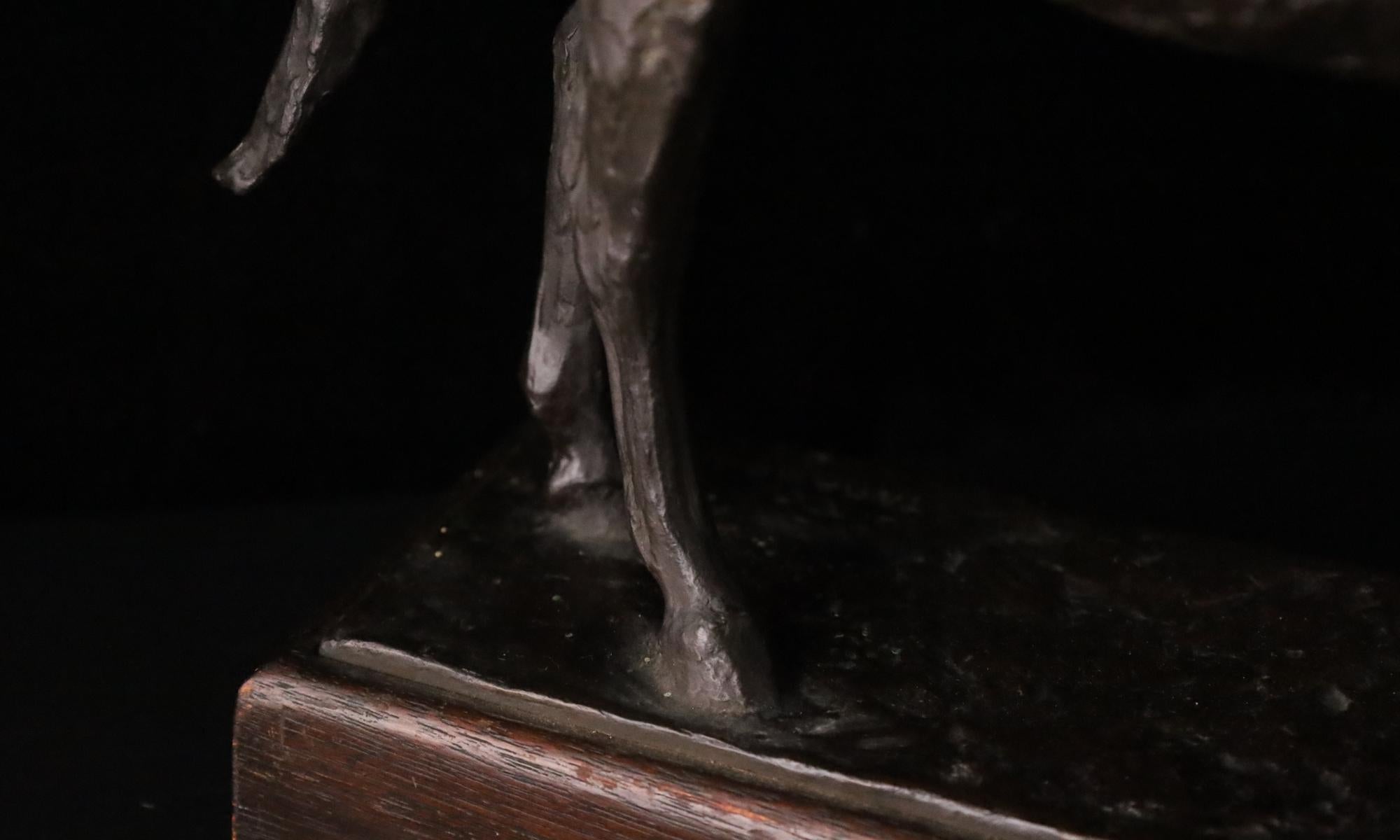 Scultura di cavallo in bronzo - Firmata Takanoshi, Giappone, 1933 in vendita 2