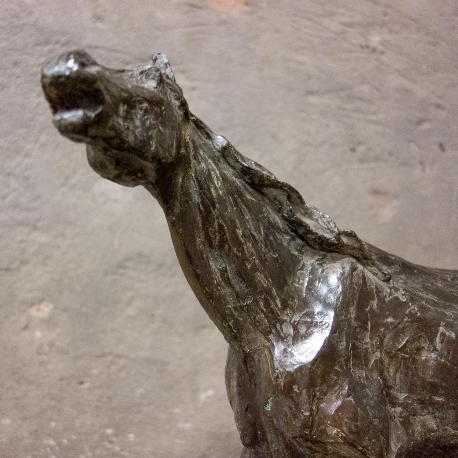 Bronze Horse Statue, Hans Balner, Netherlands 1990 In Good Condition In Nijmegen, Gelderland