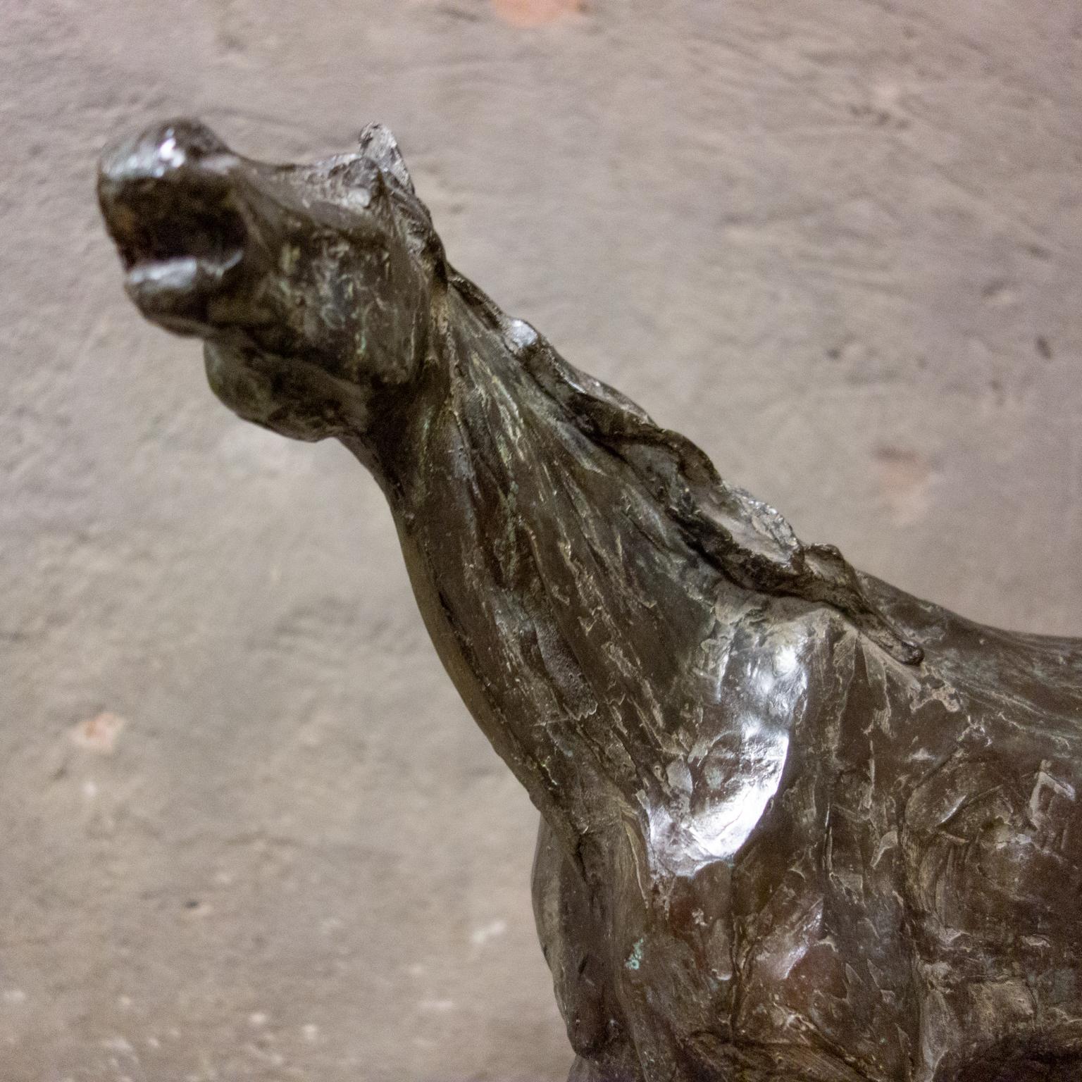 Bronze Horse Statue, Hans Balner, Netherlands 1990 In Good Condition In Nijmegen, Gelderland