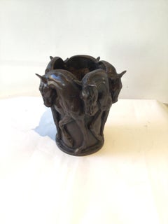 Bronze Horse Vase