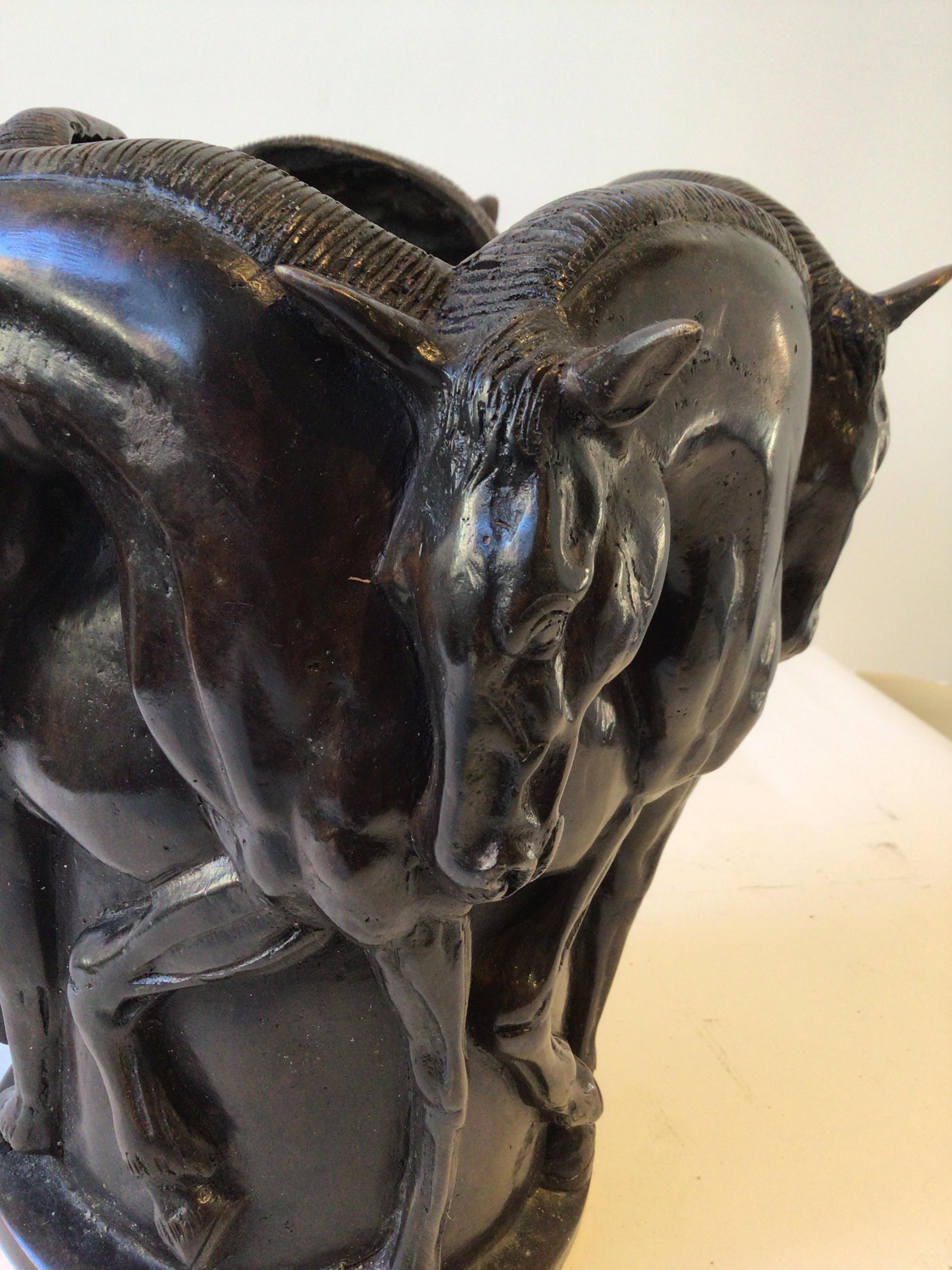 Bronze Horse Vase 3
