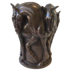 Bronze Horse Vase