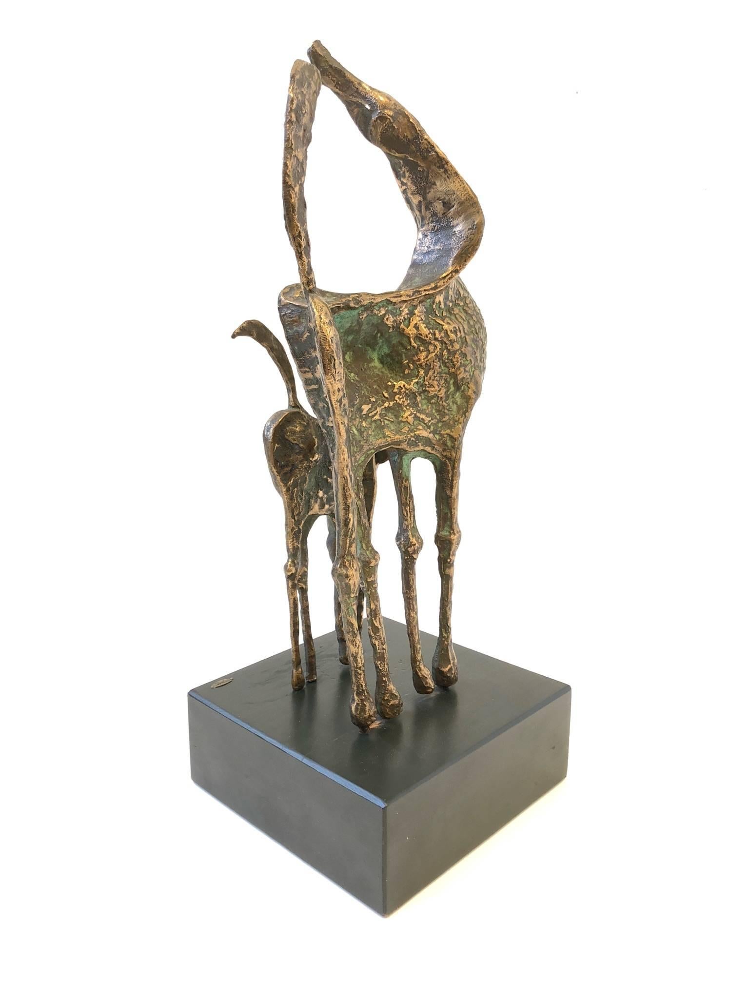 American Bronze Horses Sculpture by Curtis Jere For Sale