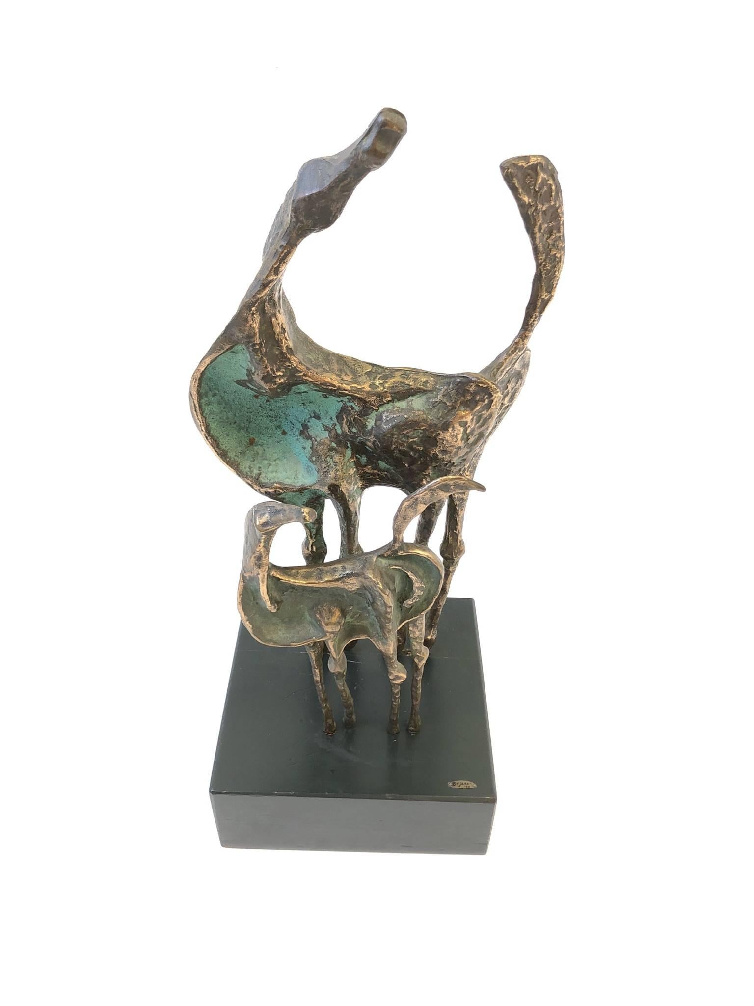 Bronze Horses Sculpture by Curtis Jere For Sale 2