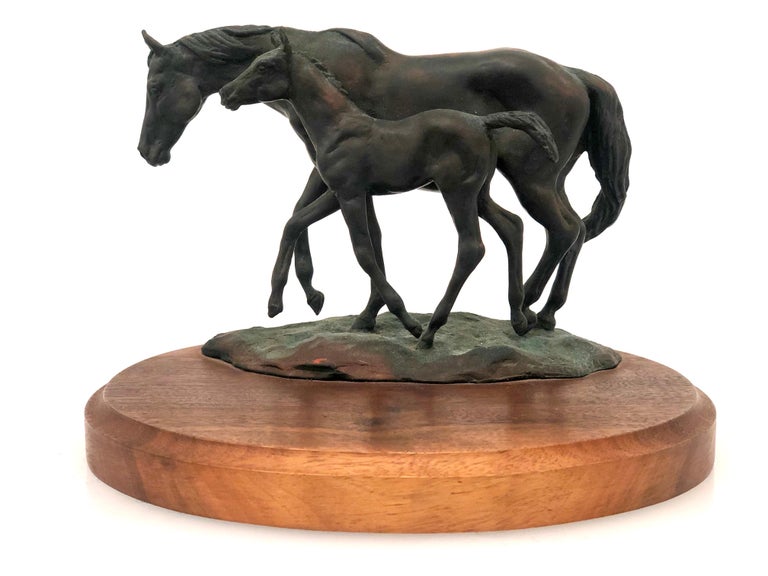 Bronze Horses Sculpture by Listed Artist Catherine Irving at 1stDibs