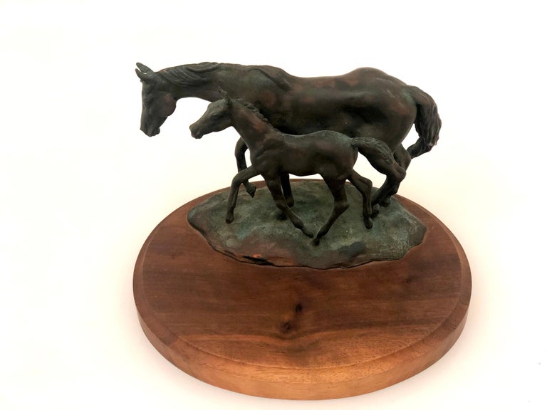 Bronze Horses Sculpture by Listed Artist Catherine Irving at 1stDibs