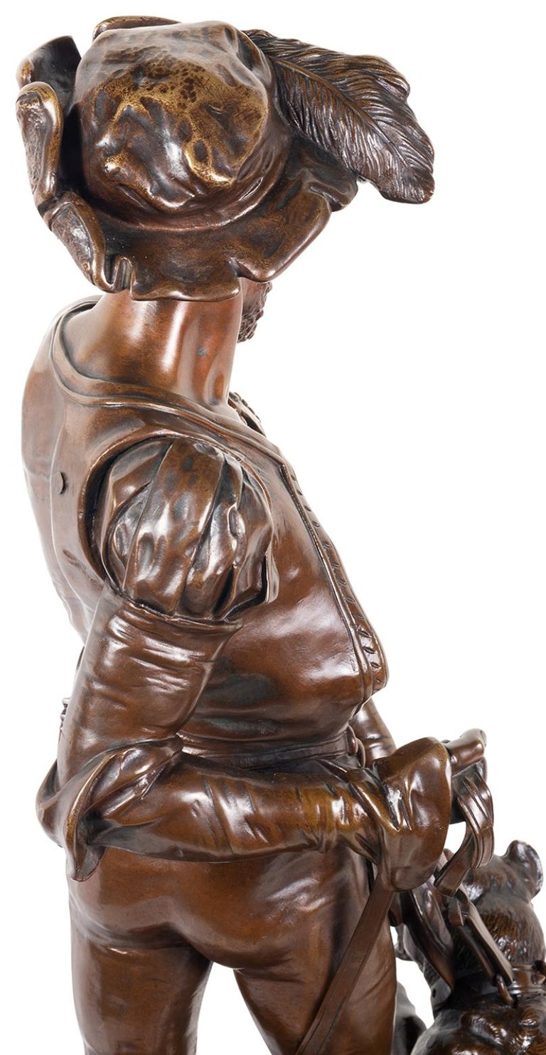 Bronze Houndsman, by Henri Honoré Plé For Sale 1