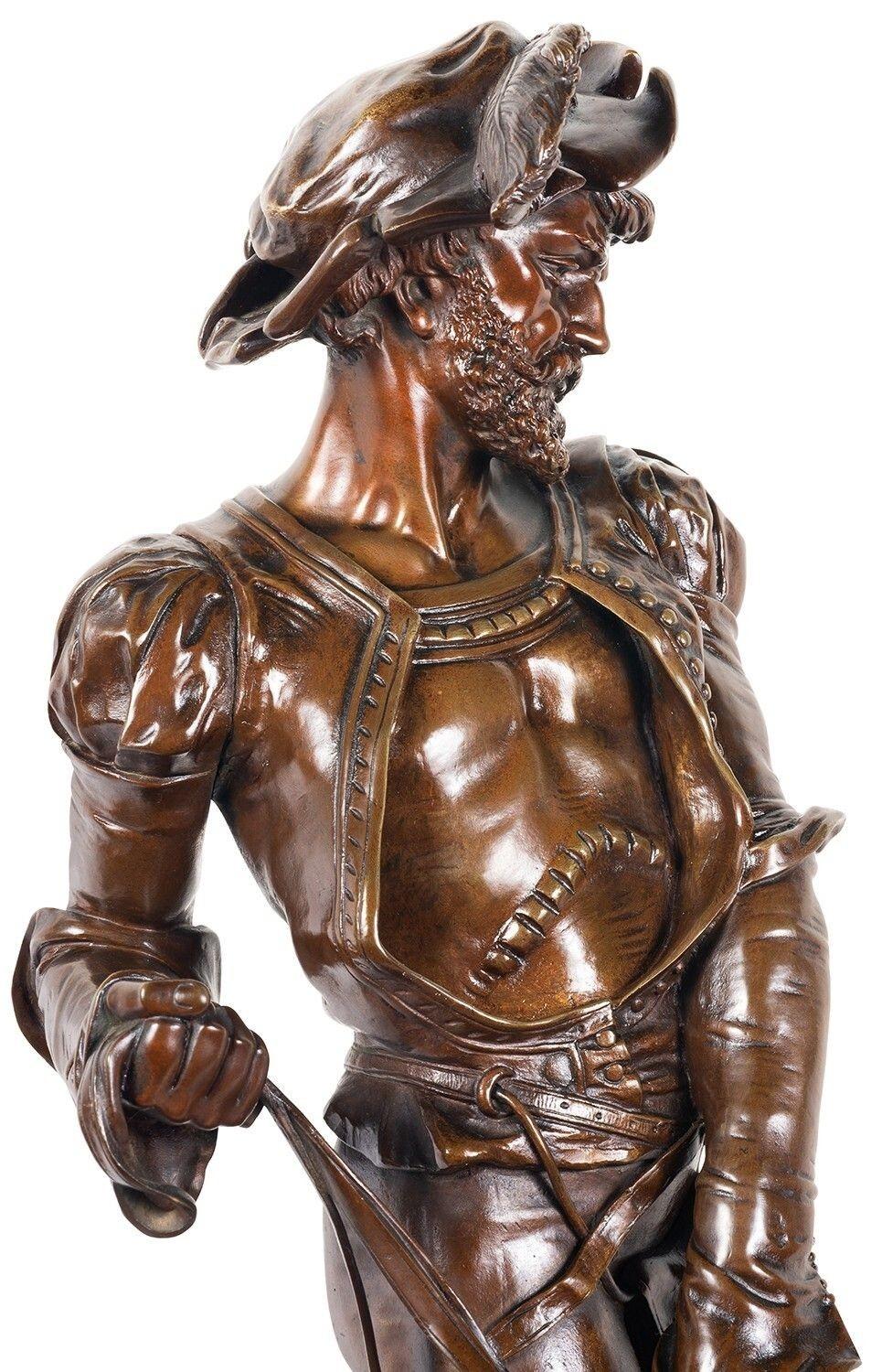Bronze Houndsman, by Henri Honoré Plé For Sale 3