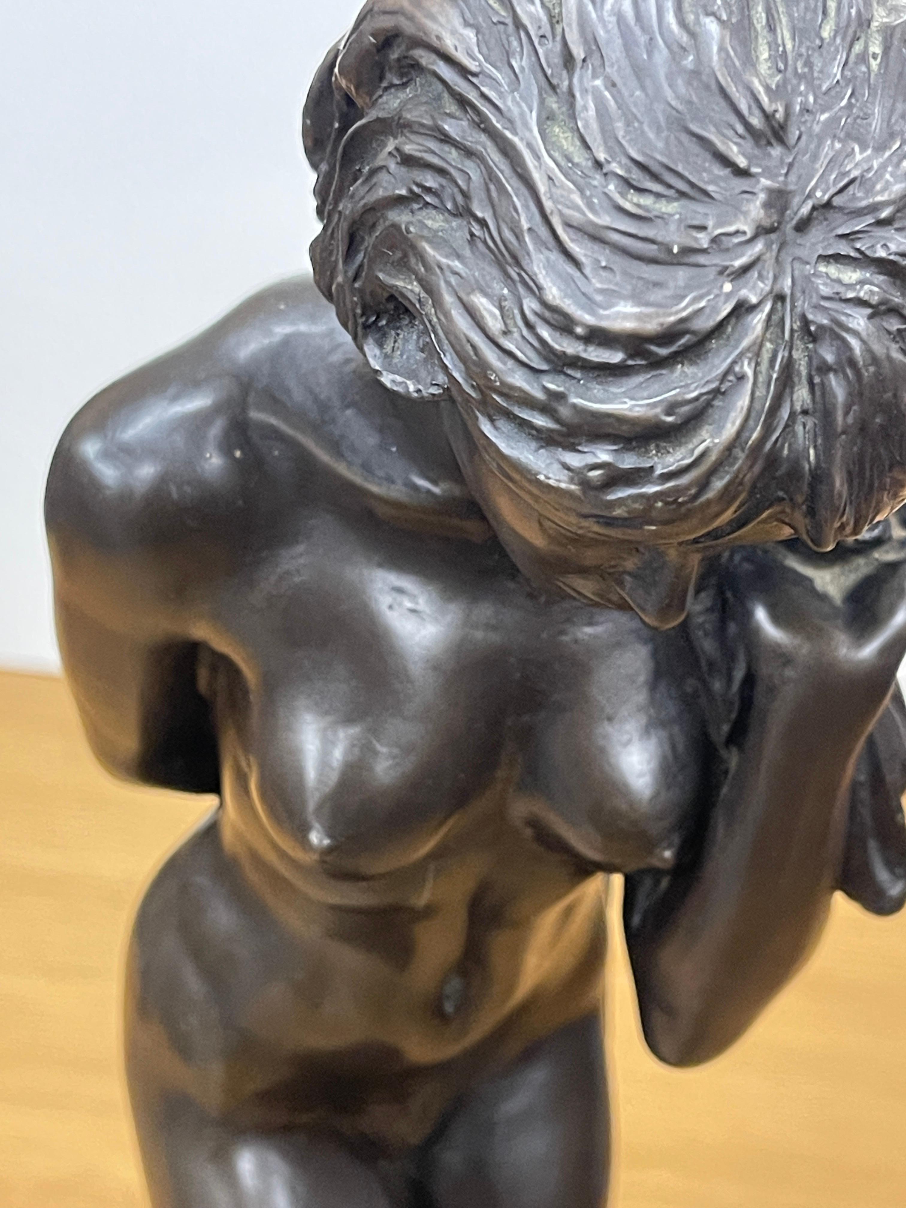 Bronze Erotic Human Sculpture Home Décor Busts Antique Standing Female Figure For Sale 3