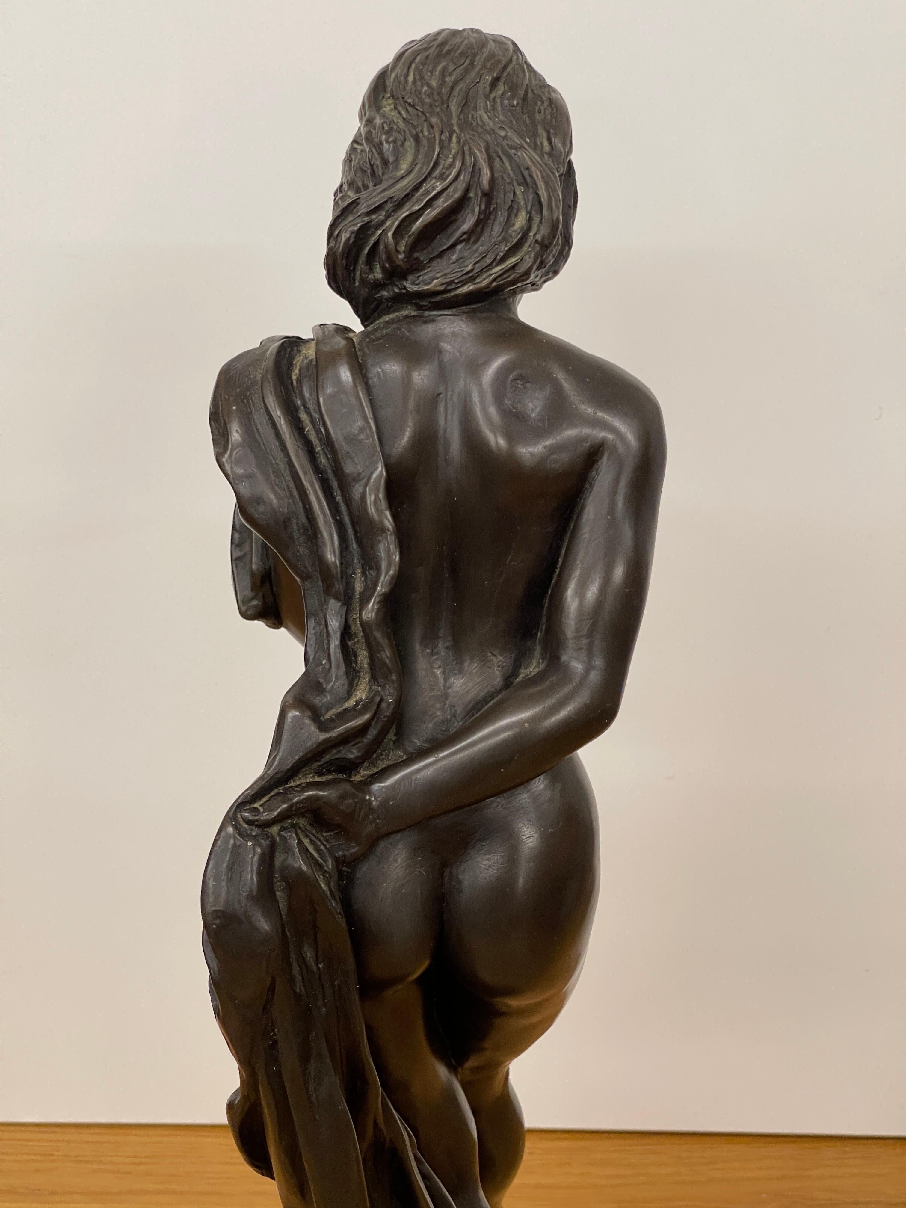 Bronze Erotic Human Sculpture Home Décor Busts Antique Standing Female Figure For Sale 4