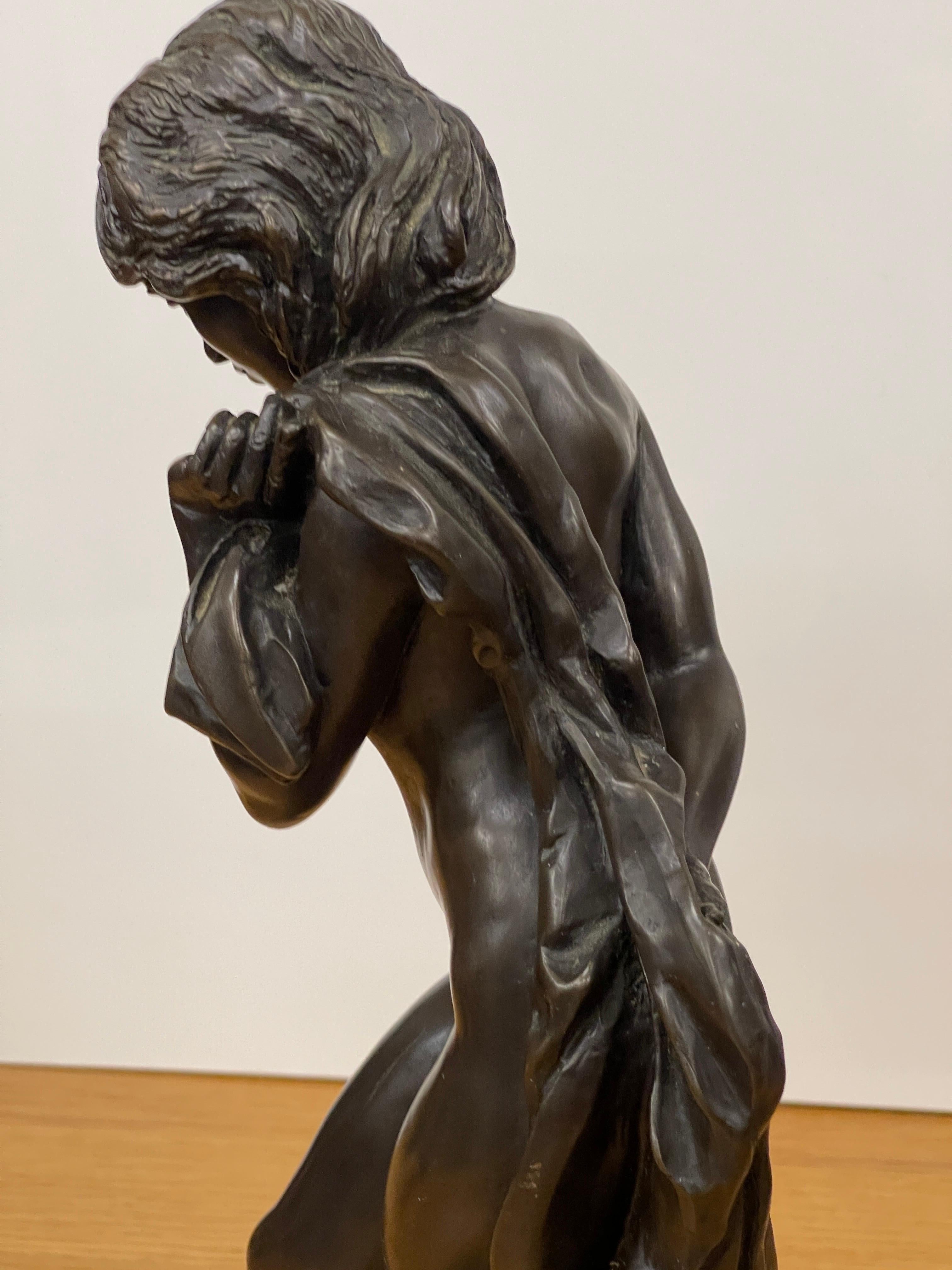 Bronze Erotic Human Sculpture Home Décor Busts Antique Standing Female Figure For Sale 5