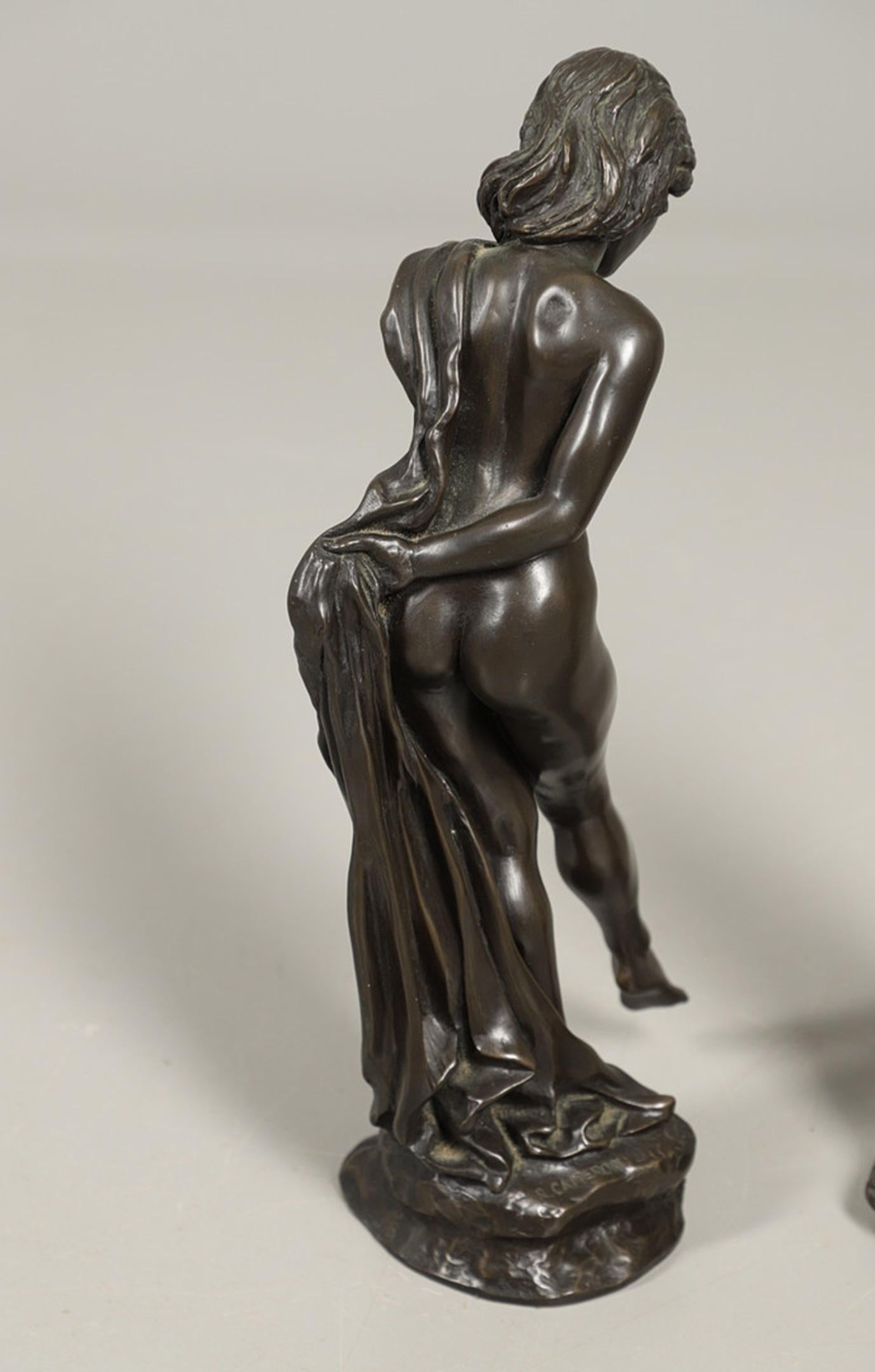 Bronze Erotic Human Sculpture Home Décor Busts Antique Standing Female Figure For Sale 7