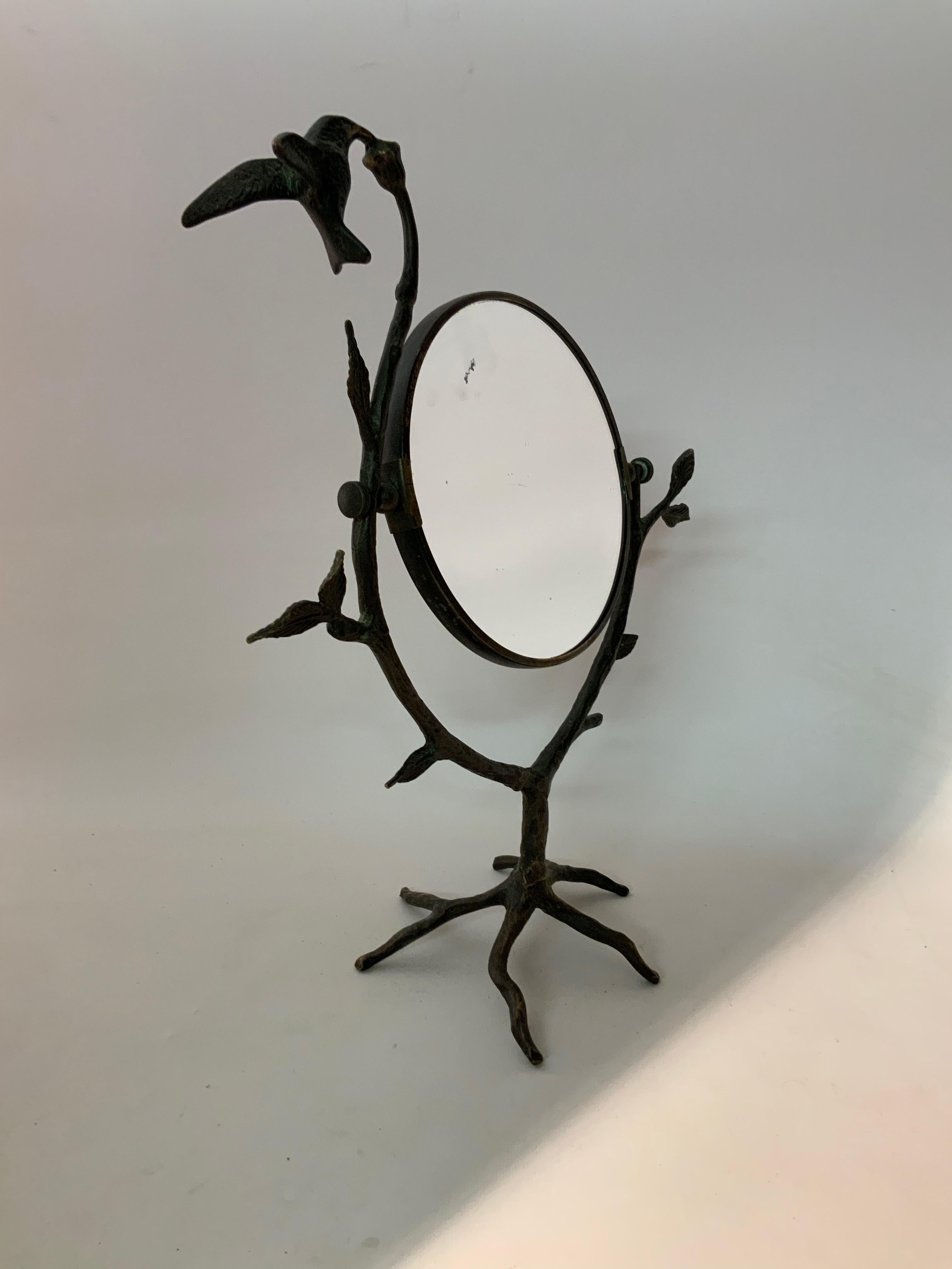 hollywood table top mirror
