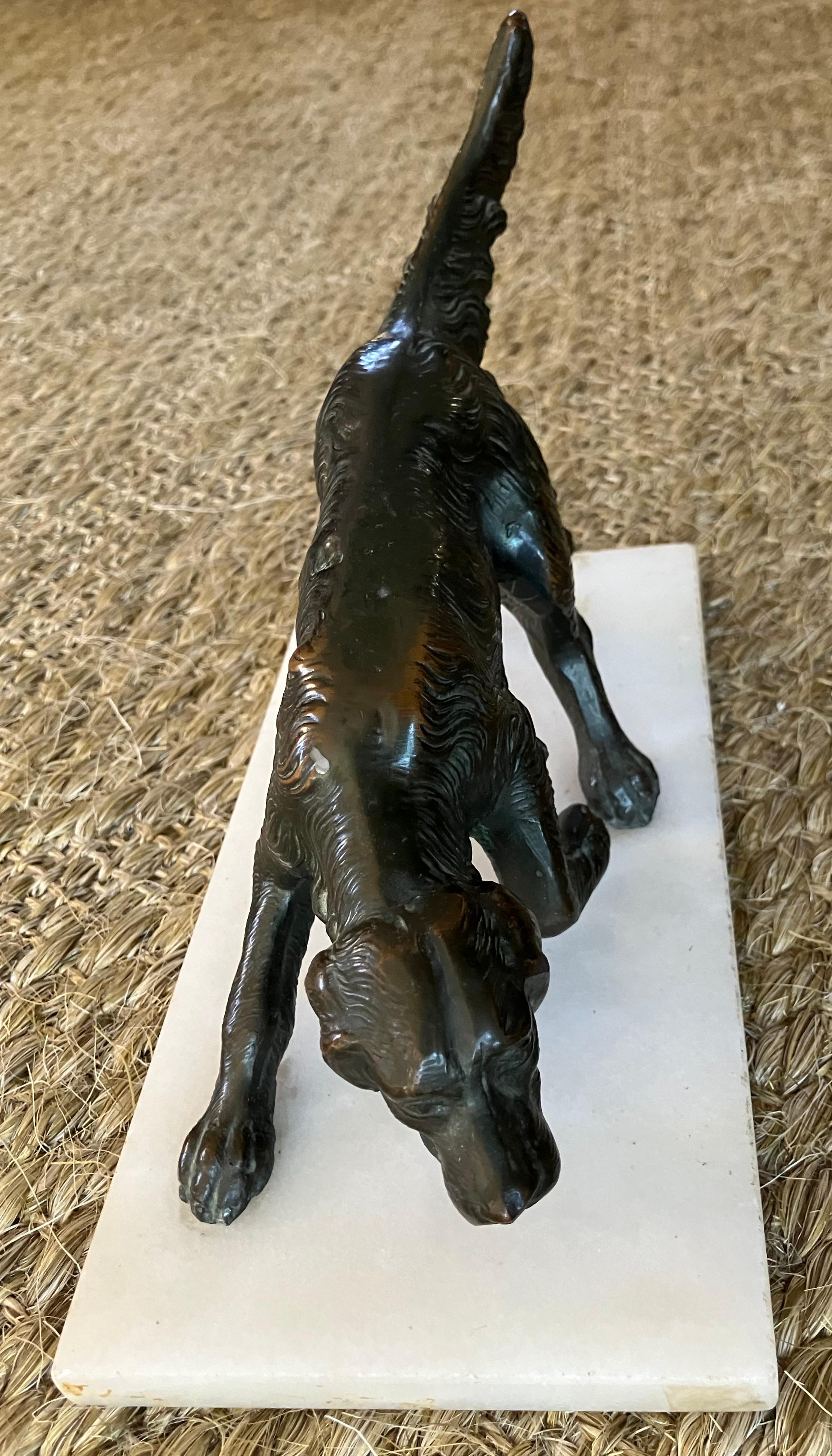 Cane da caccia in bronzo In condizioni buone in vendita a New York, NY