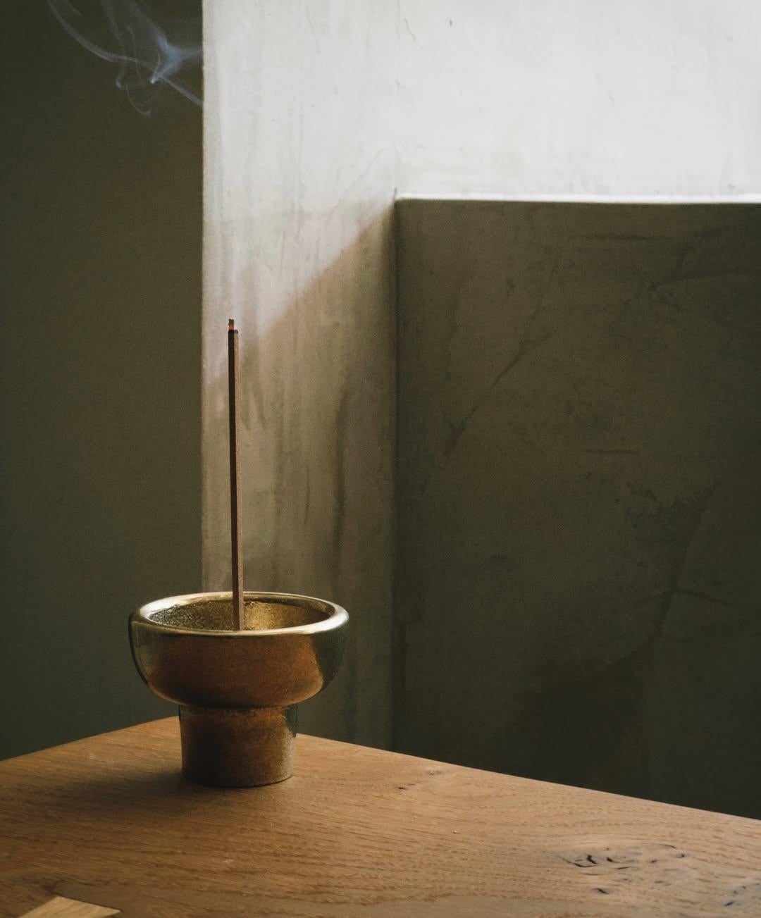 Contemporary Golden Bronze Incense Burner by Henry Wilson For Sale 1