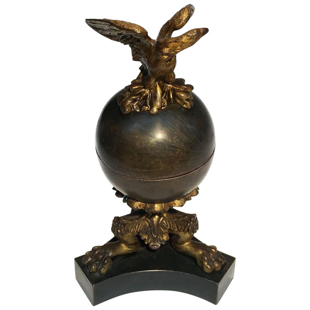 Tintenfass aus Bronze von H.Luppens & Cie, Brüssel, Belgien, 1900