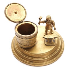 Bronze Inkwell "Gnome", Europe, End of 19th - Beg. of 20th Century