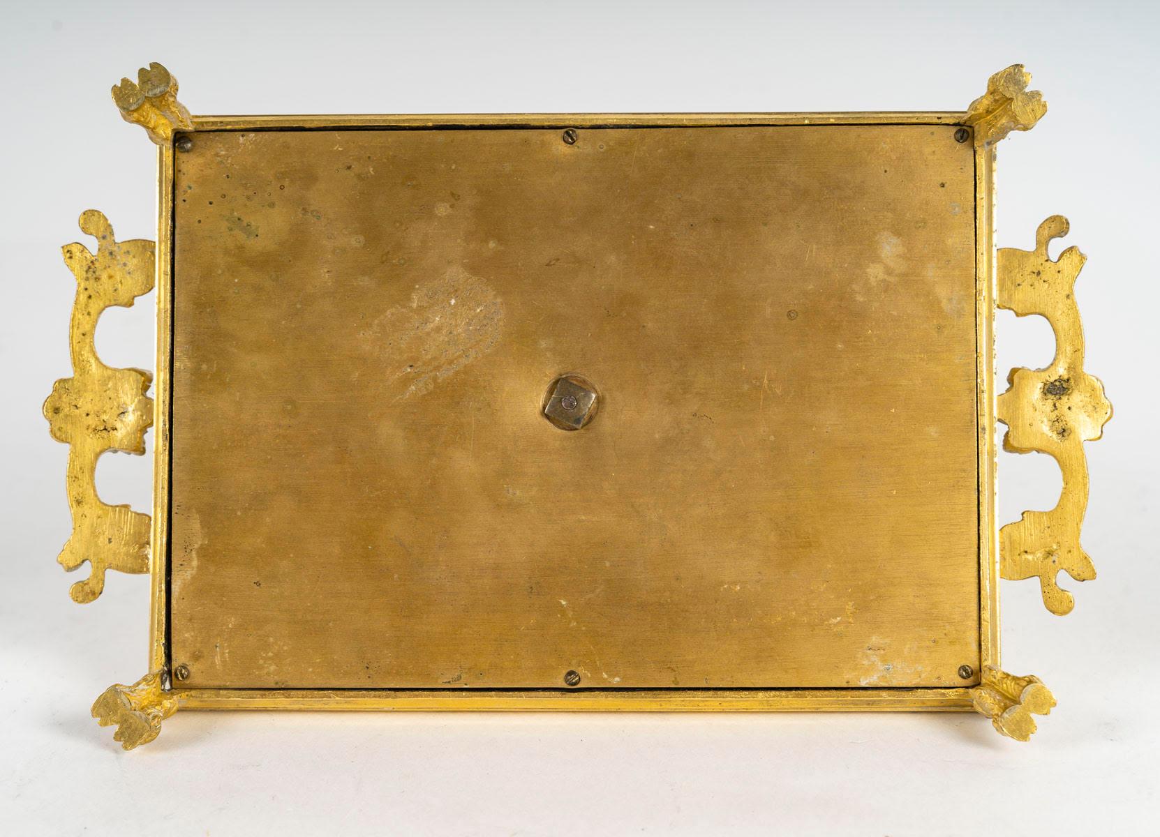Bronze Inkwell in the Japanese Style, 19th Century, Napoleon III Period. 3