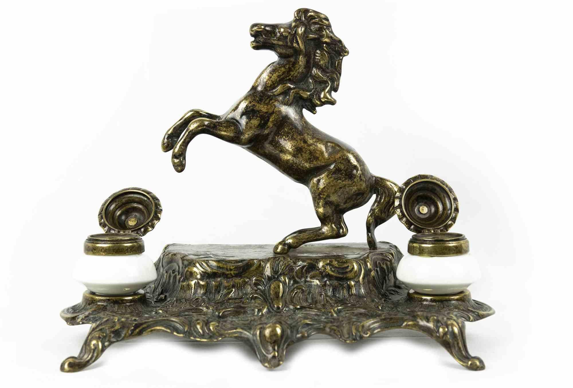 Bronze Inkwell, Mid-20th Century For Sale 1