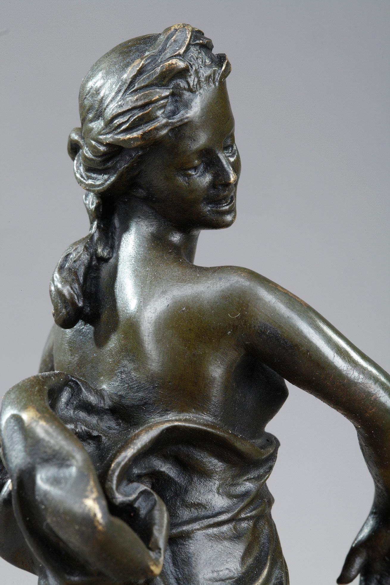 Bronze Inkwell with a Goddess in the Antique Style 8