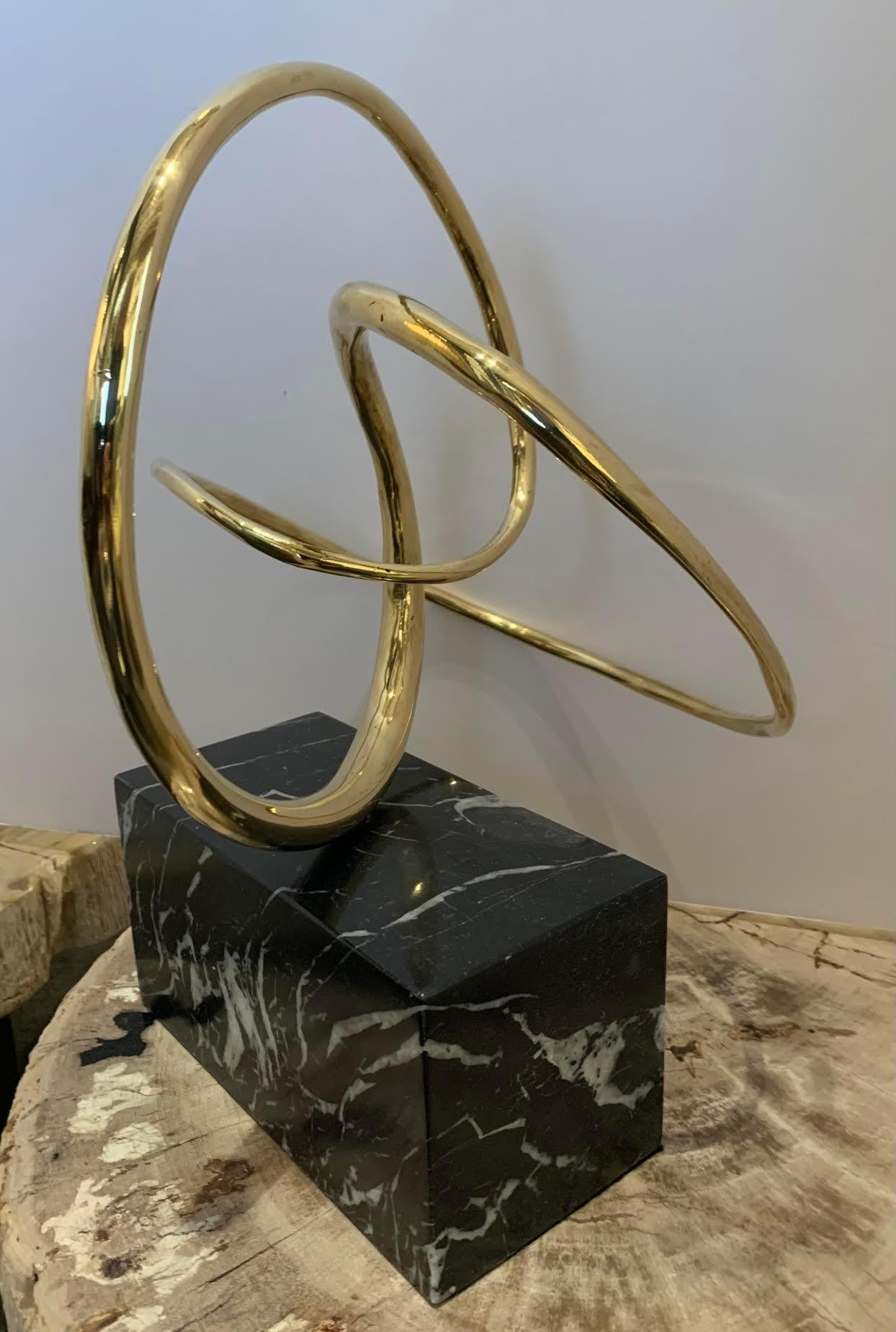 Bronze Interlocking Rings Sculpture, Germany, Contemporary 2